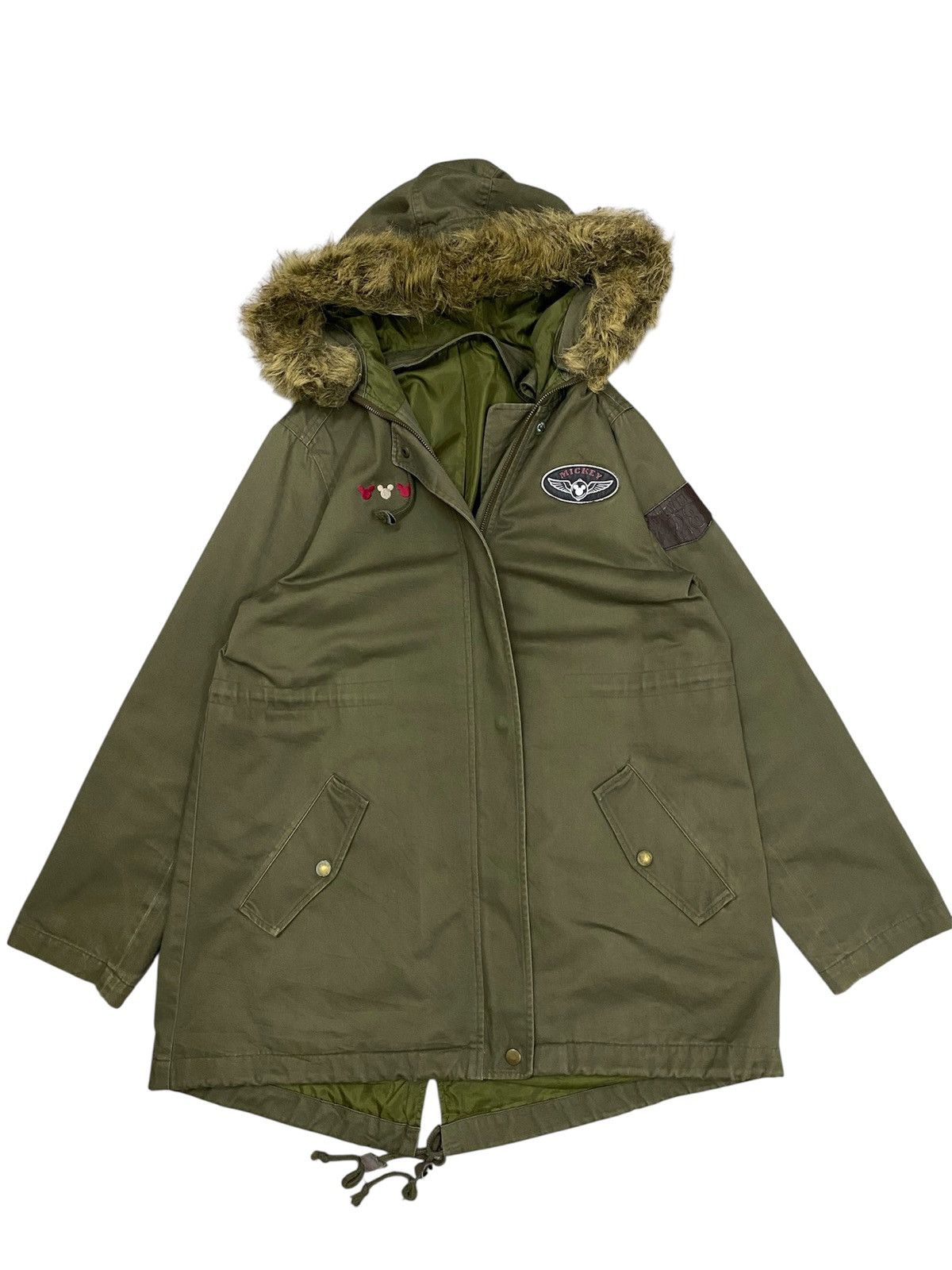 Disney Disney x Belle Maison Jacket Fur Hoodie Olive Green Size US M / EU 48-50 / 2 - 1 Thumbnail