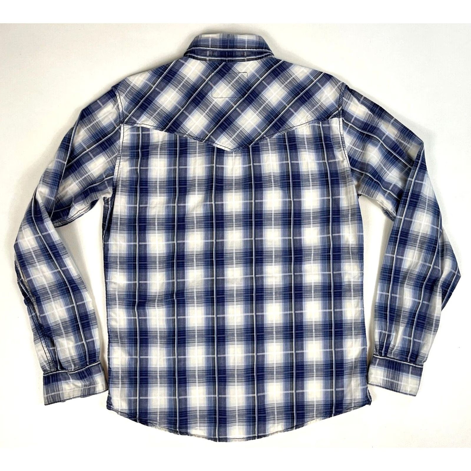 Vintage Christian Audigier Men’s Pearl Snap Western Shirt Plaid Sz M Size US M / EU 48-50 / 2 - 3 Thumbnail