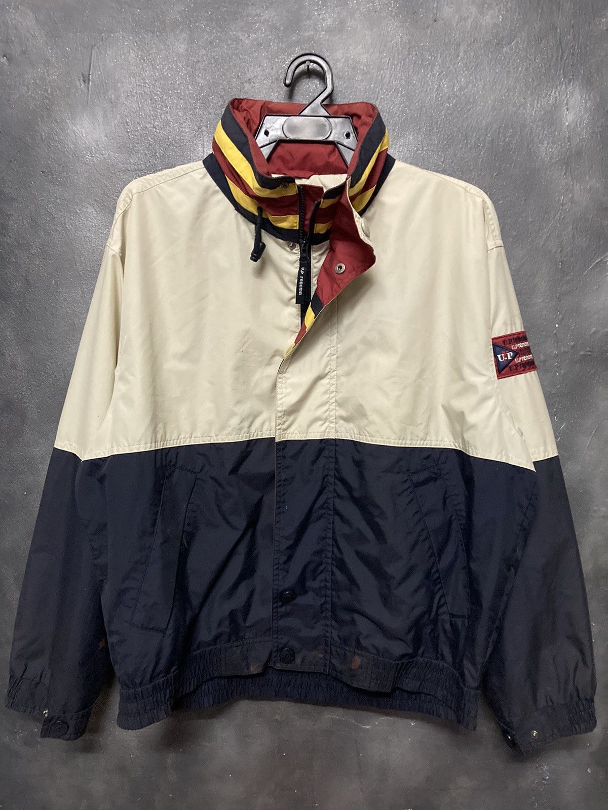 image of 90's U.p Renoma Block Color Jacket, Men's (Size Large)
