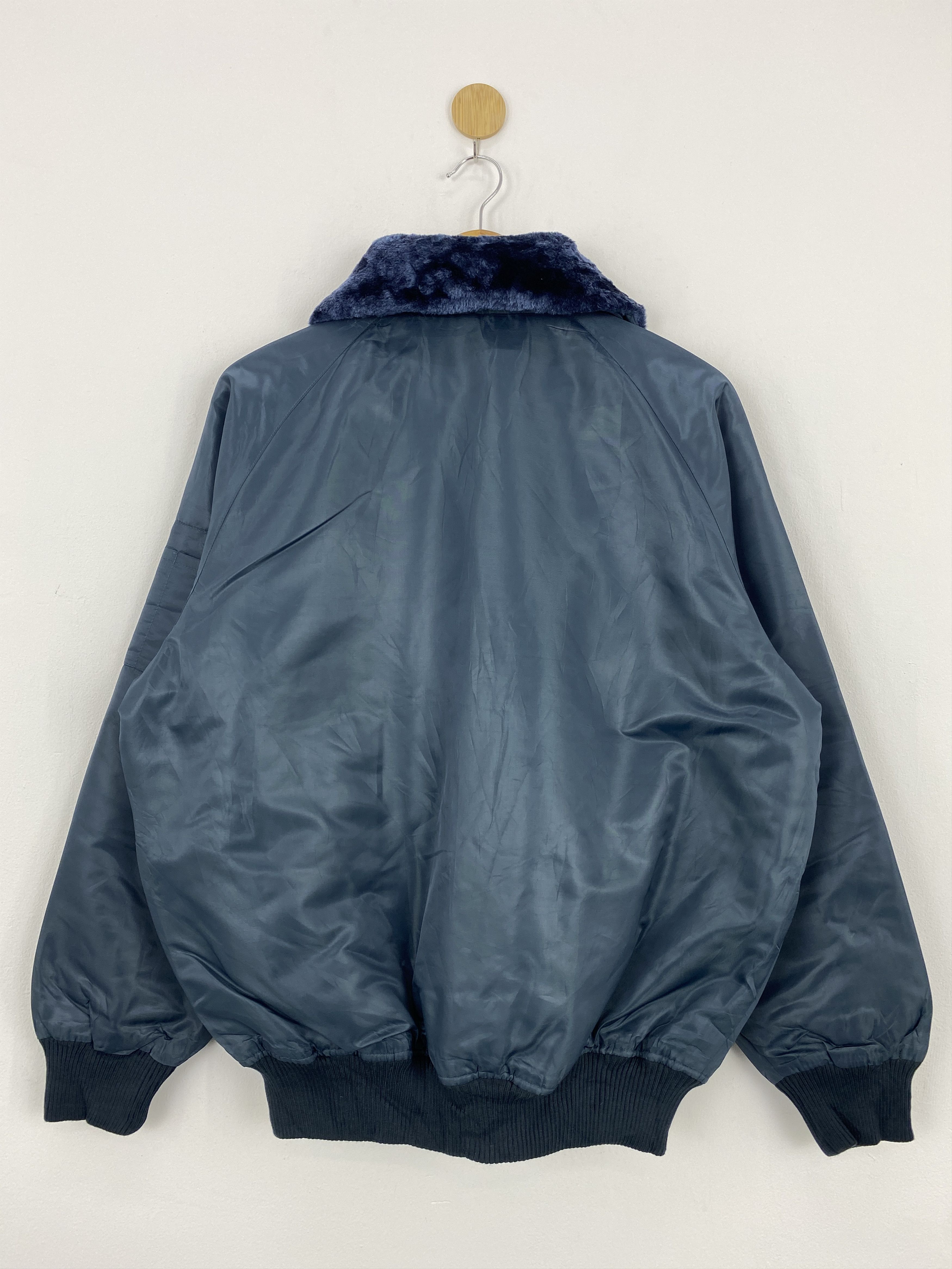 Japanese Brand Vintage 90s Sun Faded Sherpa Bomber Jacket J1834 Size US L / EU 52-54 / 3 - 3 Thumbnail
