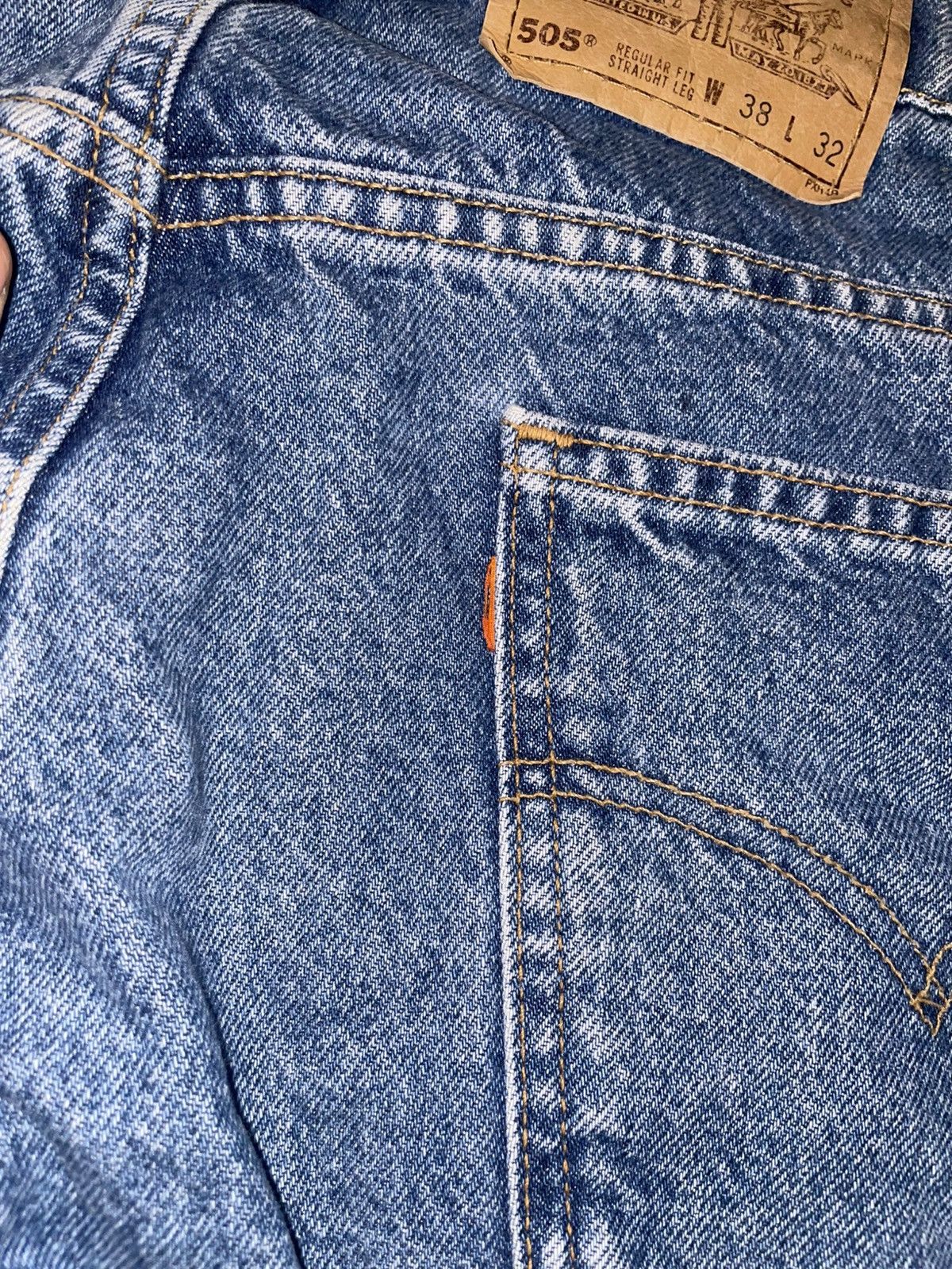 Levi's × Vintage Vintage Orange Tab Levi’s 505 Denim Jeans, 38x32 Size US 38 / EU 54 - 4 Thumbnail