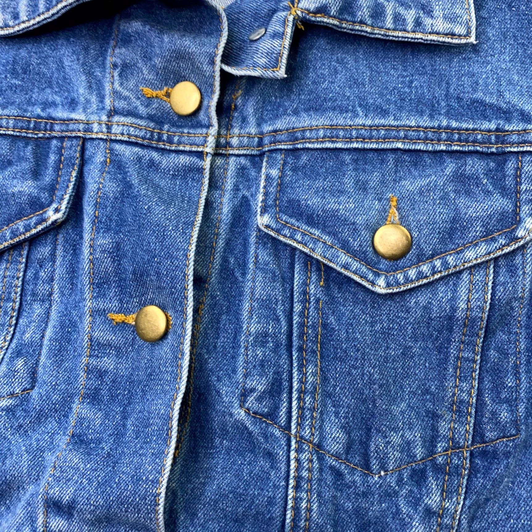 Vintage VINTAGE The Jack Set Womens Jacket Shirt Denim Trucker Coat Boxy Blue 80s Retro Oversized Pockets Small Details: Button Size 32" / US 10 / IT 46 - 5 Thumbnail