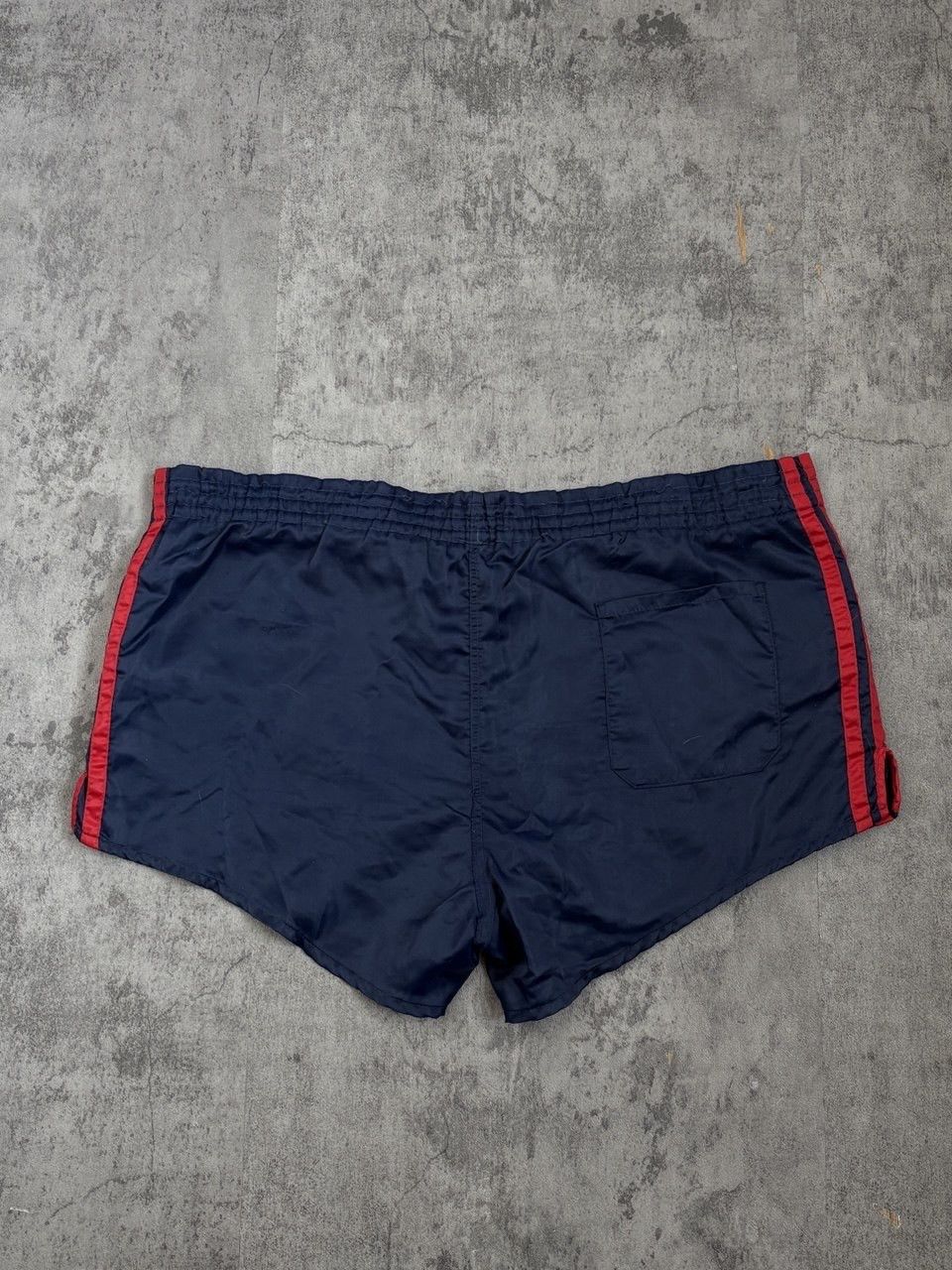 Adidas Vintage 1980's Adidas West Germany Nylon Shorts Blue Size US 36 / EU 52 - 2 Thumbnail