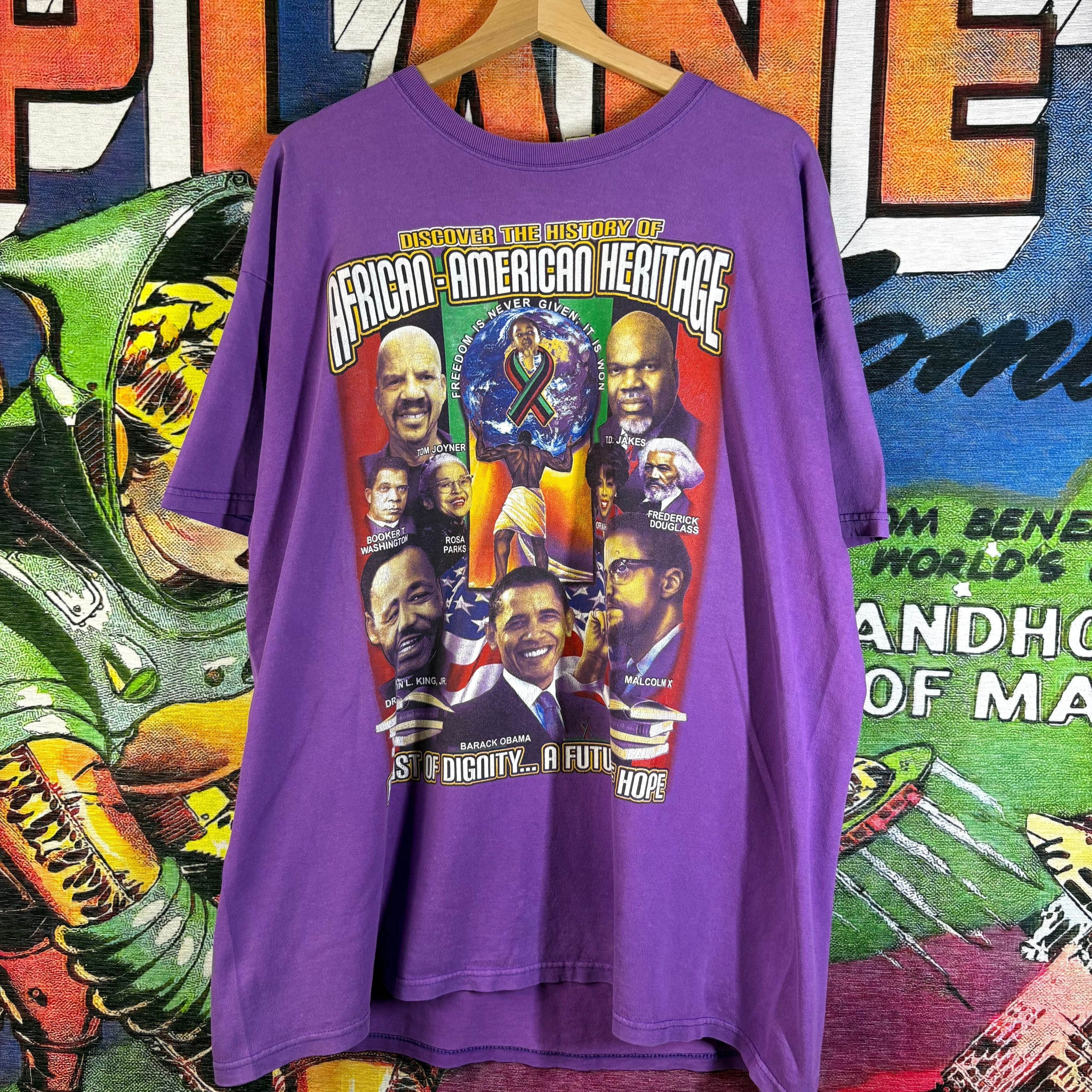 Vintage Y2K "Discover the History of African-American Heritage" Tee Size US XXL / EU 58 / 5 - 1 Thumbnail