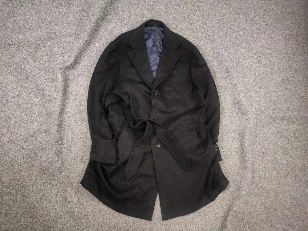 Suitsupply Suitsupply Vicenza overcoat Wool Buttons and belt Mid Jacket Size US L / EU 52-54 / 3 - 1 Thumbnail
