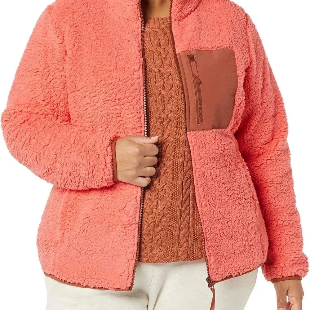Other Amazon Essentials Women's Sherpa Long-Sleeve Mock Neck Full Size S / US 4 / IT 40 - 3 Thumbnail