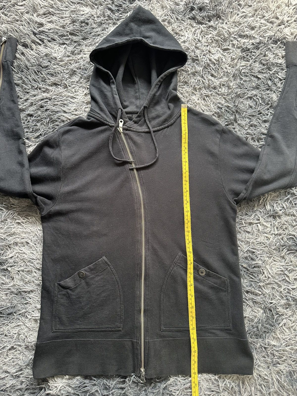 Japanese Brand 2006SS - Comme Ca Ism asymmetric zipper hoodie Size US M / EU 48-50 / 2 - 13 Thumbnail