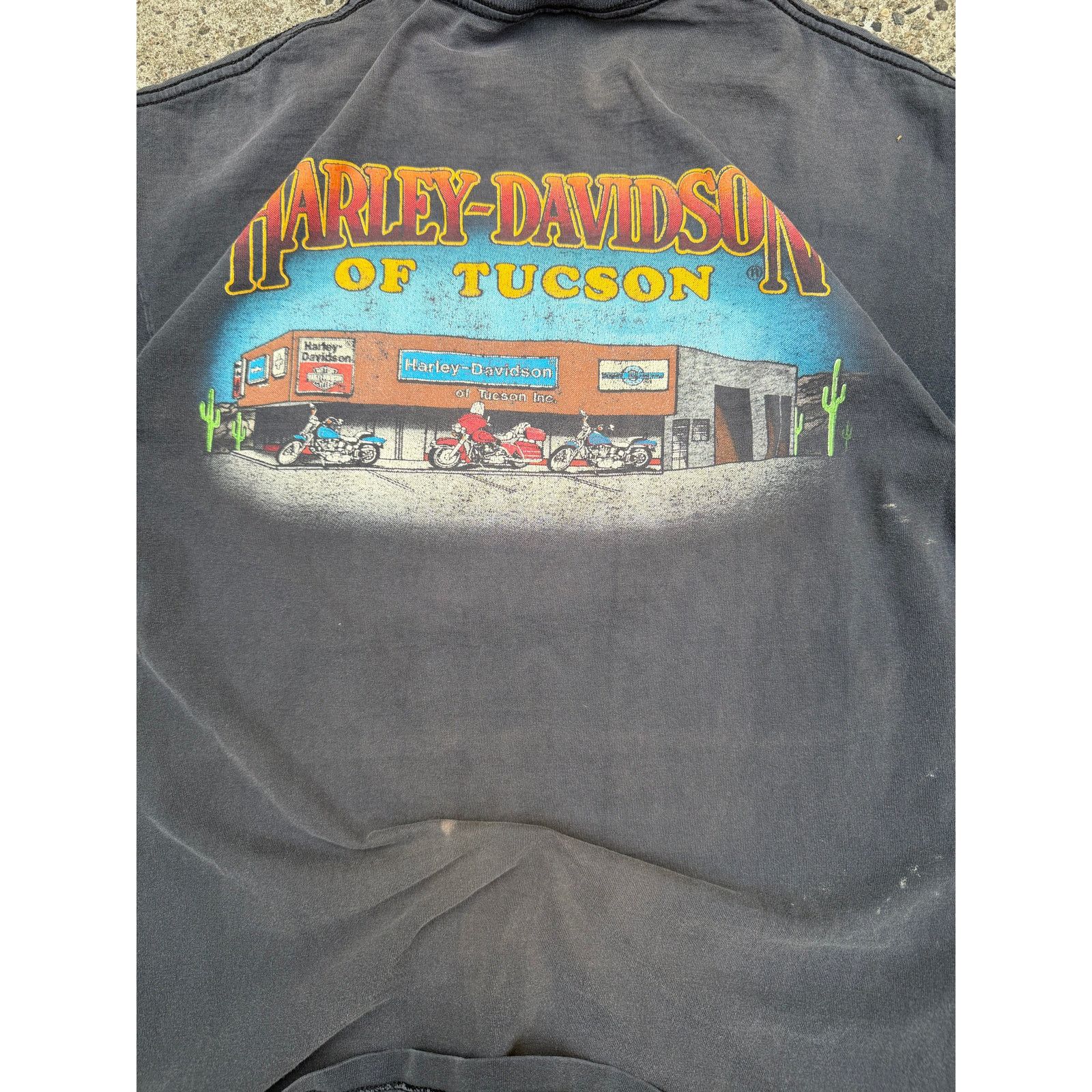 Harley Davidson 1988 Faded Harley Davidson Mount Rushmore T-Shirt Size US L / EU 52-54 / 3 - 7 Thumbnail