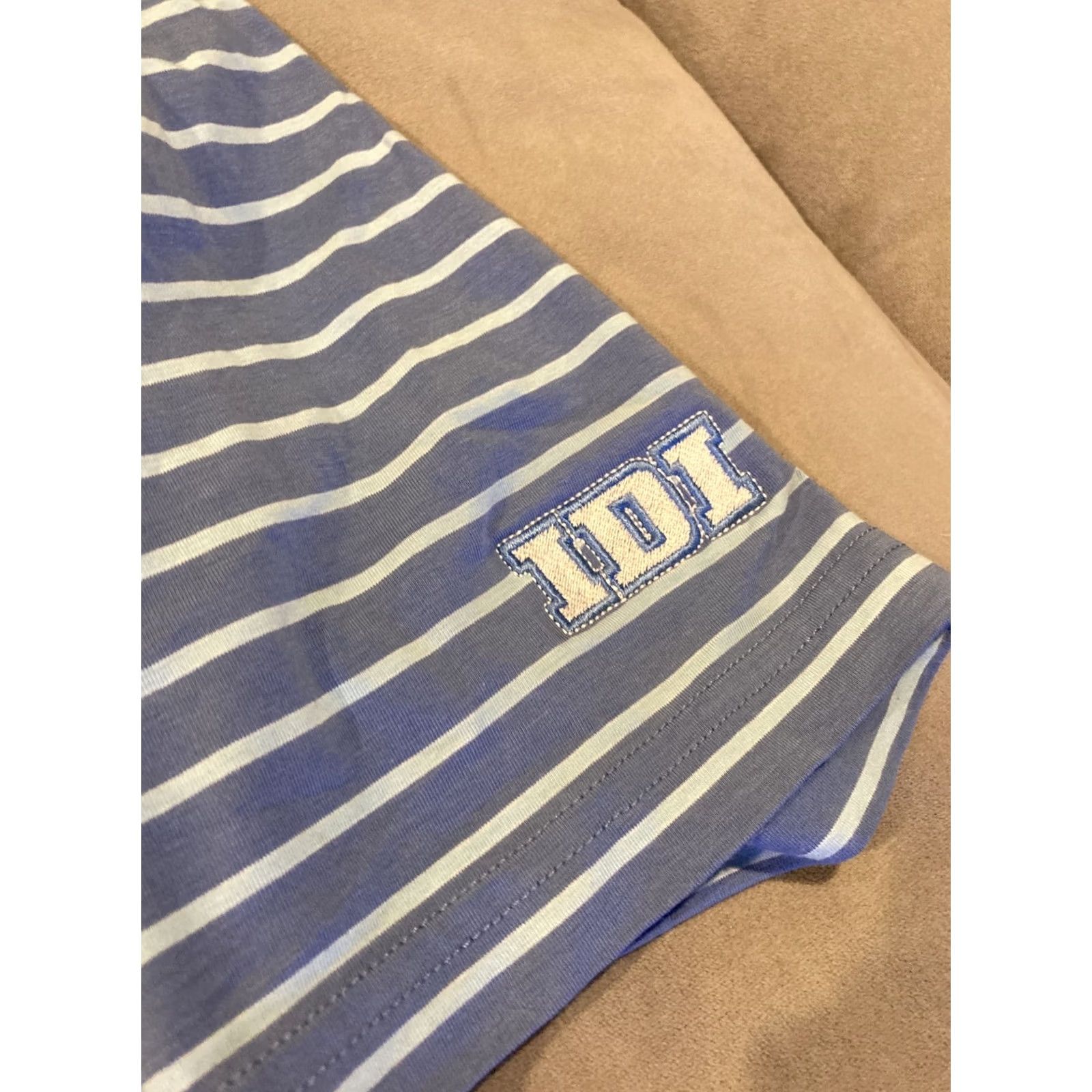 Peter Millar Peter Millar Golf Polo Extra Large Blue Striped Short Sleeve IDI Size US XL / EU 56 / 4 - 3 Thumbnail