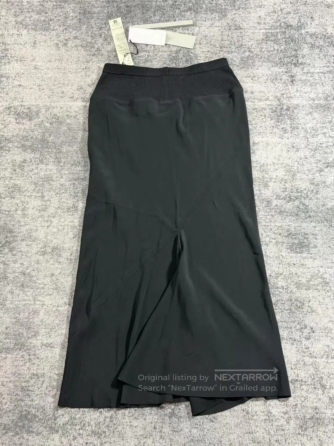 Rick Owens Rick Owens Black Knit Panel Skirt. Size 39" - 2 Thumbnail