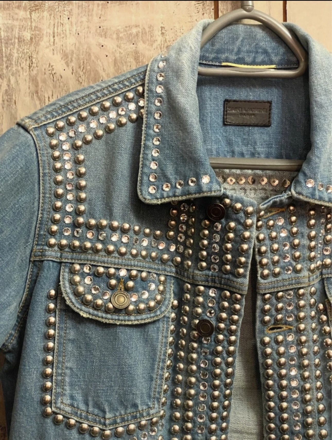 Saint Laurent Paris Saint Laurent Paris embellished denim jacket M WOMEN Size M / US 6-8 / IT 42-44 - 13 Thumbnail