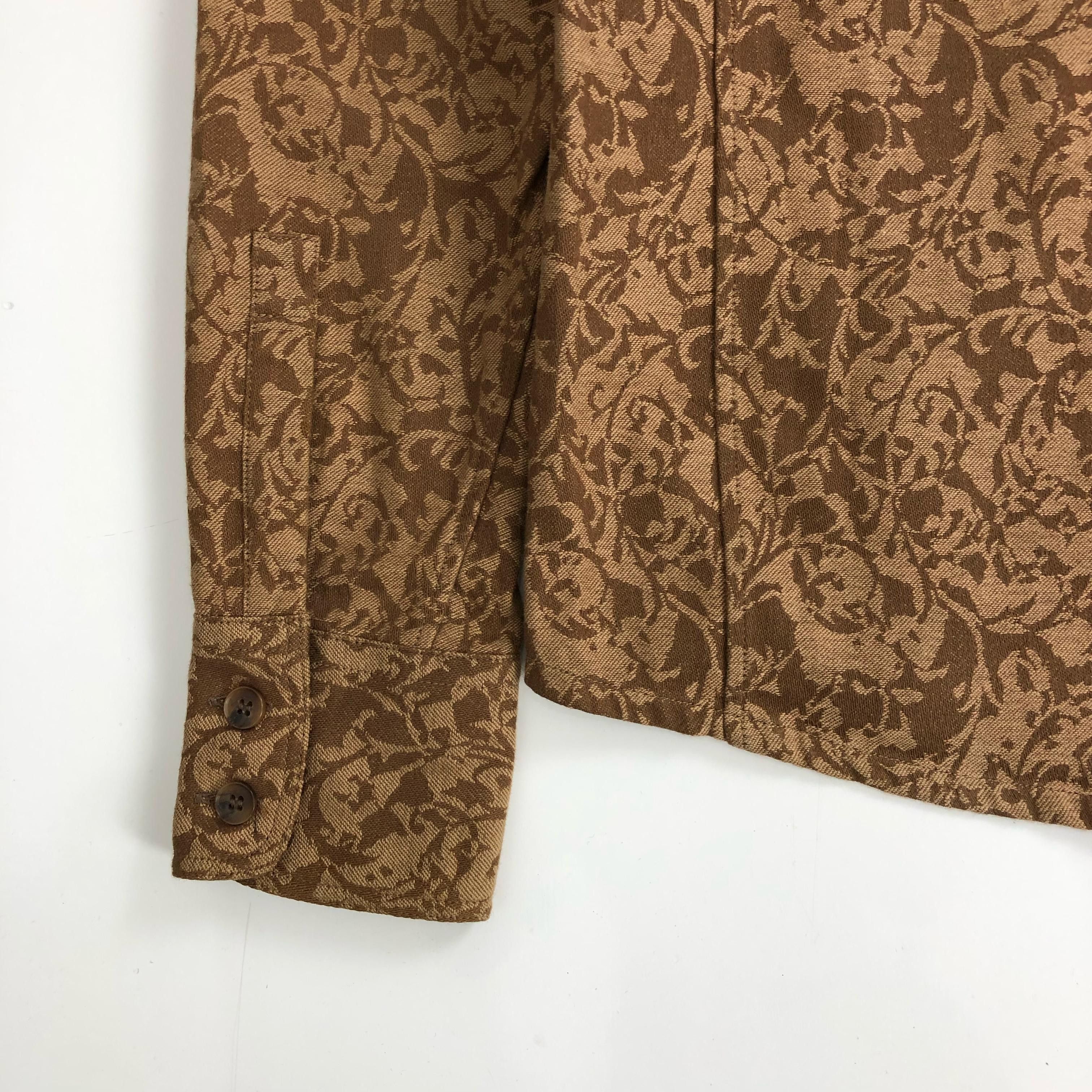 Issey Miyake Vtg Tete Homme Issey Miyake Double Pocket Floral Shirt Size US M / EU 48-50 / 2 - 5 Thumbnail