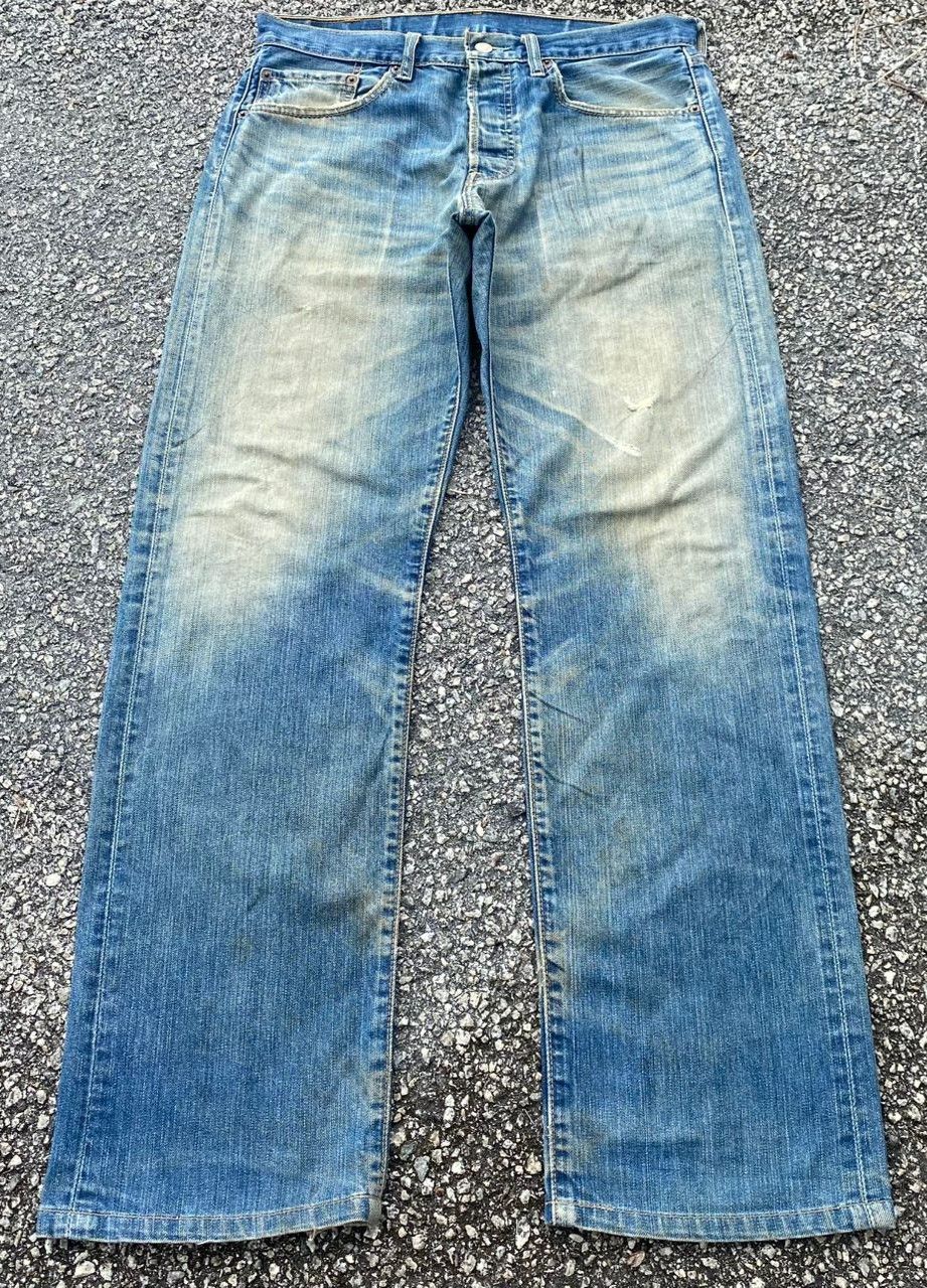 Levi's Vintage Levis 501 Distressed Denim Kurt Cobain Style Size US 32 / EU 48 - 2 Thumbnail