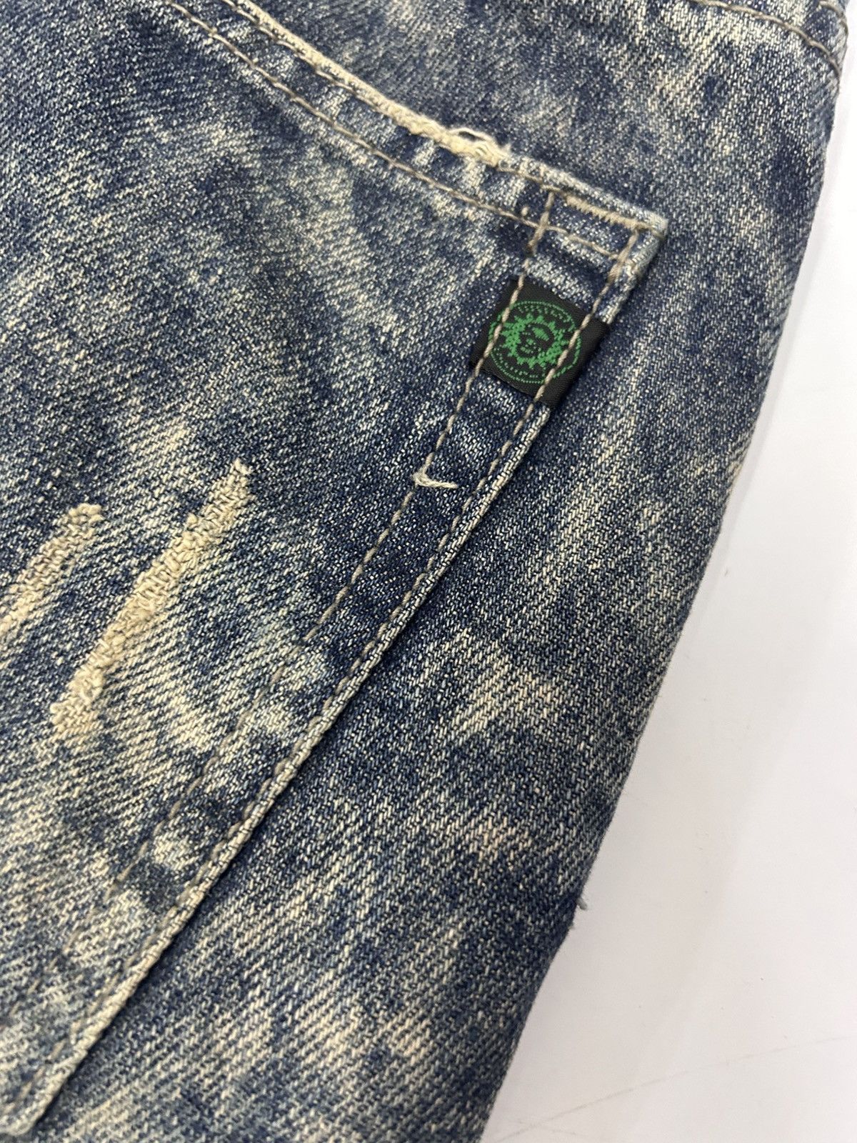 Japanese Brand × Vintage ED VIRGIL Paints Trashed Distressed Jeans Size US 32 / EU 48 - 9 Thumbnail