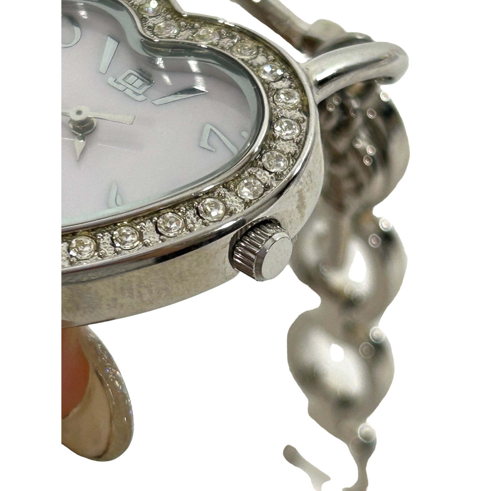 Fossil × Jennifer Lopez Jennifer Lopez Heart Wristwatch Vtg Lock Key Charms White Mo Size ONE SIZE - 13 Thumbnail