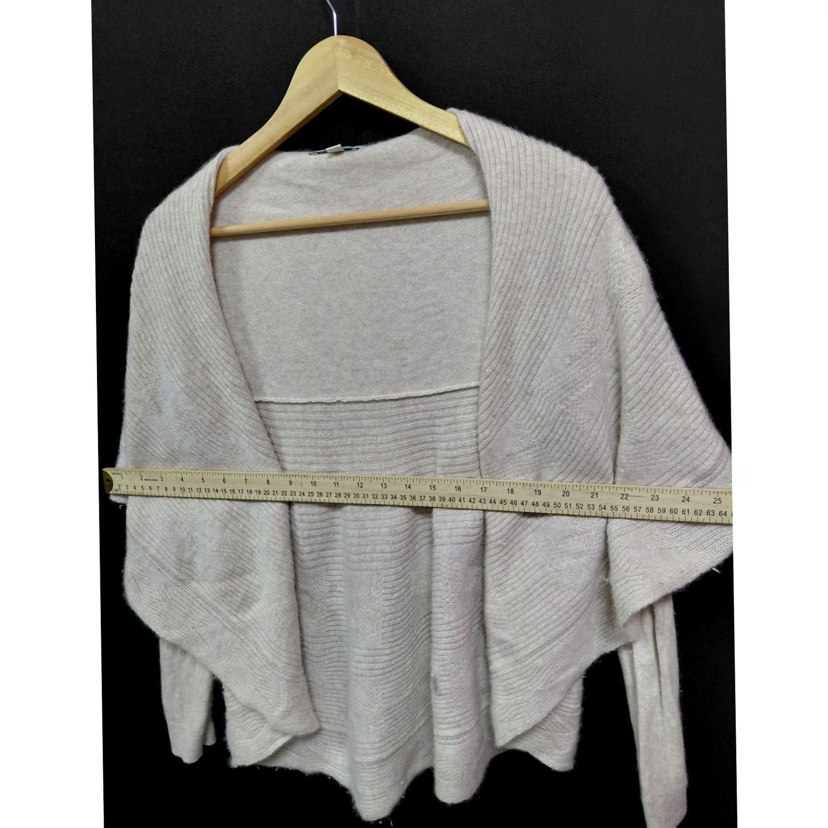 Vintage KINROSS CASHMERE Cardigan S Beige Knit 100% Cashmere Solid Women Size S / US 4 / IT 40 - 7 Thumbnail