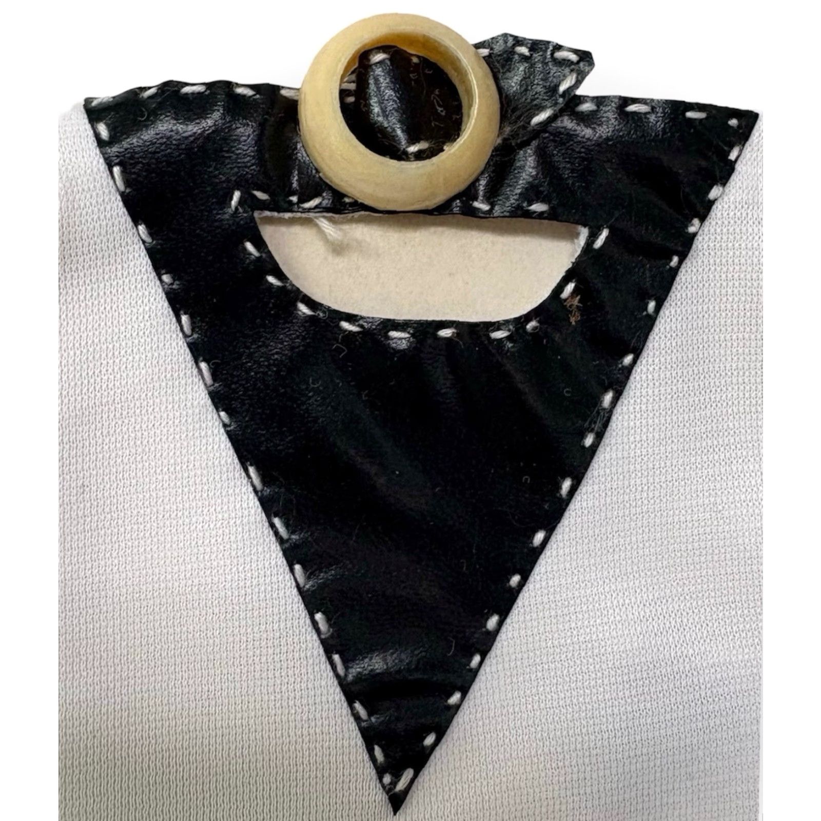 Vintage VINTAGE dress gloves Womens L White 70s Deadstock NIP Nylon Buckle detail gloves Size L / US 10 / IT 46 - 3 Thumbnail