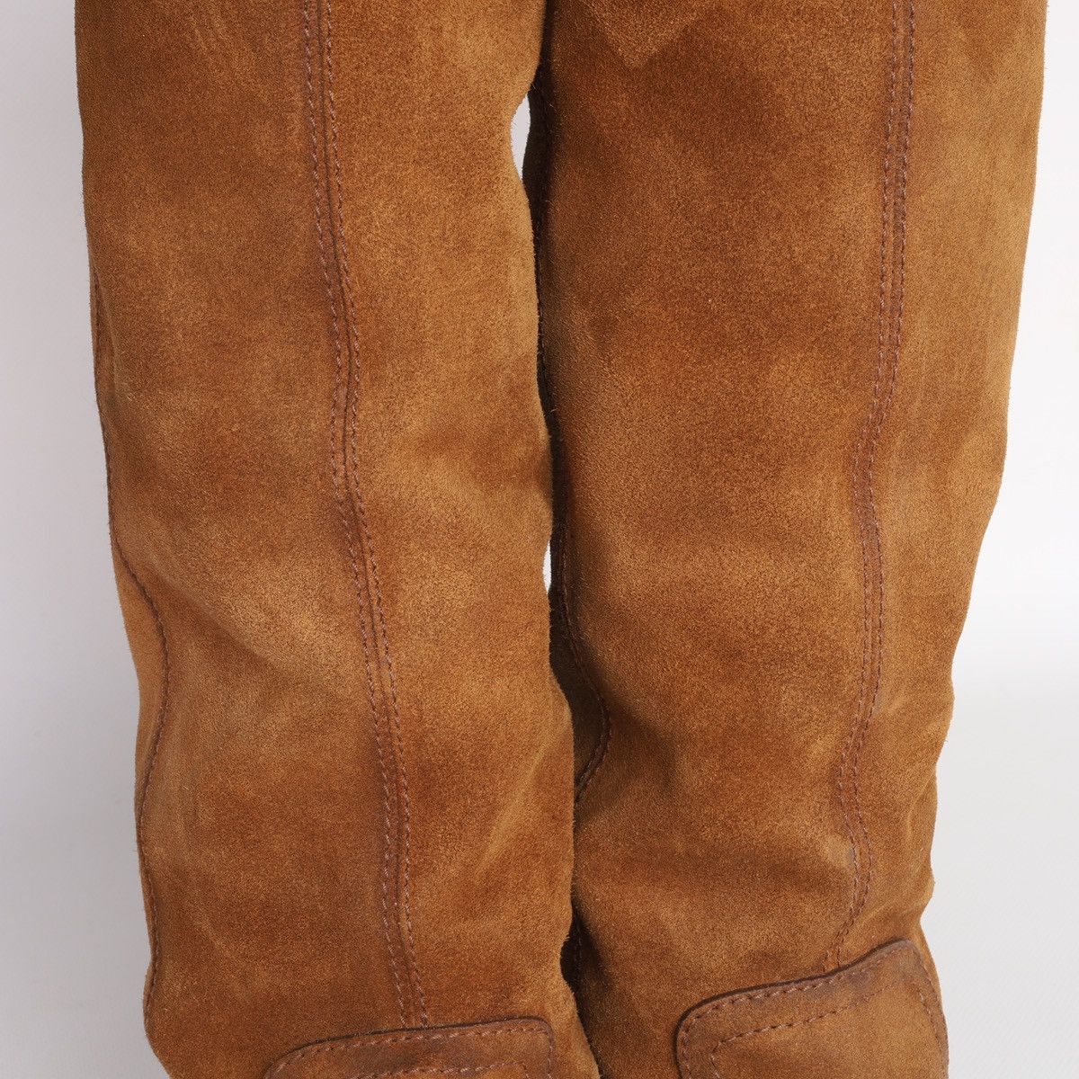 Gucci Gucci Suede Shearling Web Boots Brown Saint Moritz High Shoe Size US 8.5 / IT 38.5 - 16 Thumbnail