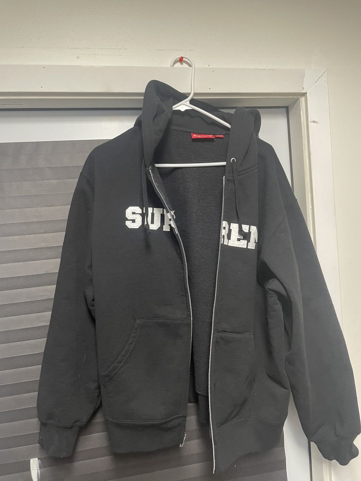 Supreme CollegiateApplique Zip Up Hooded Collegiate Applique Zip