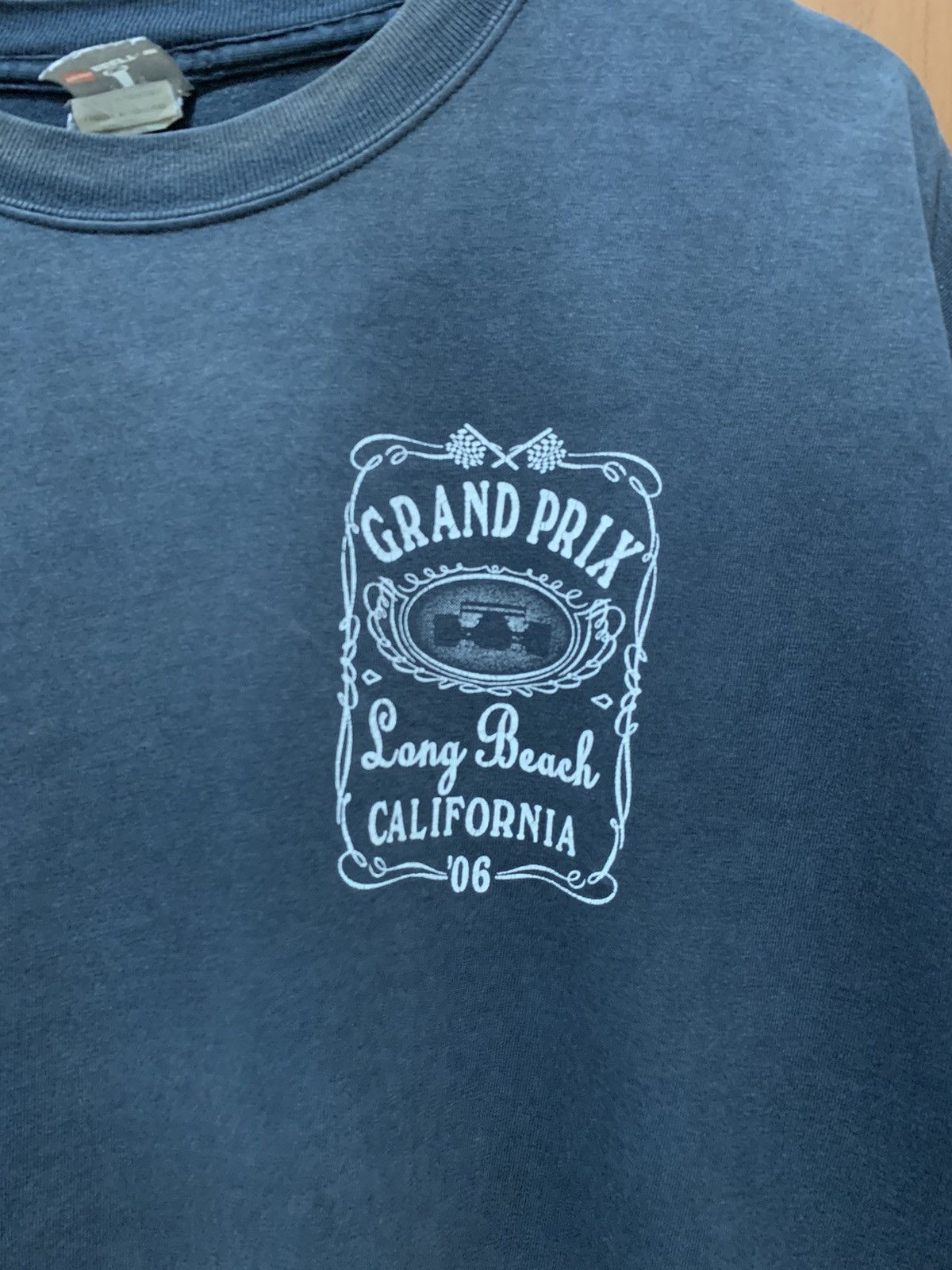 Hanes Vintage Y2K Grand Prix Long Beach California 2006 Sun Faded Size US XL / EU 56 / 4 - 4 Thumbnail
