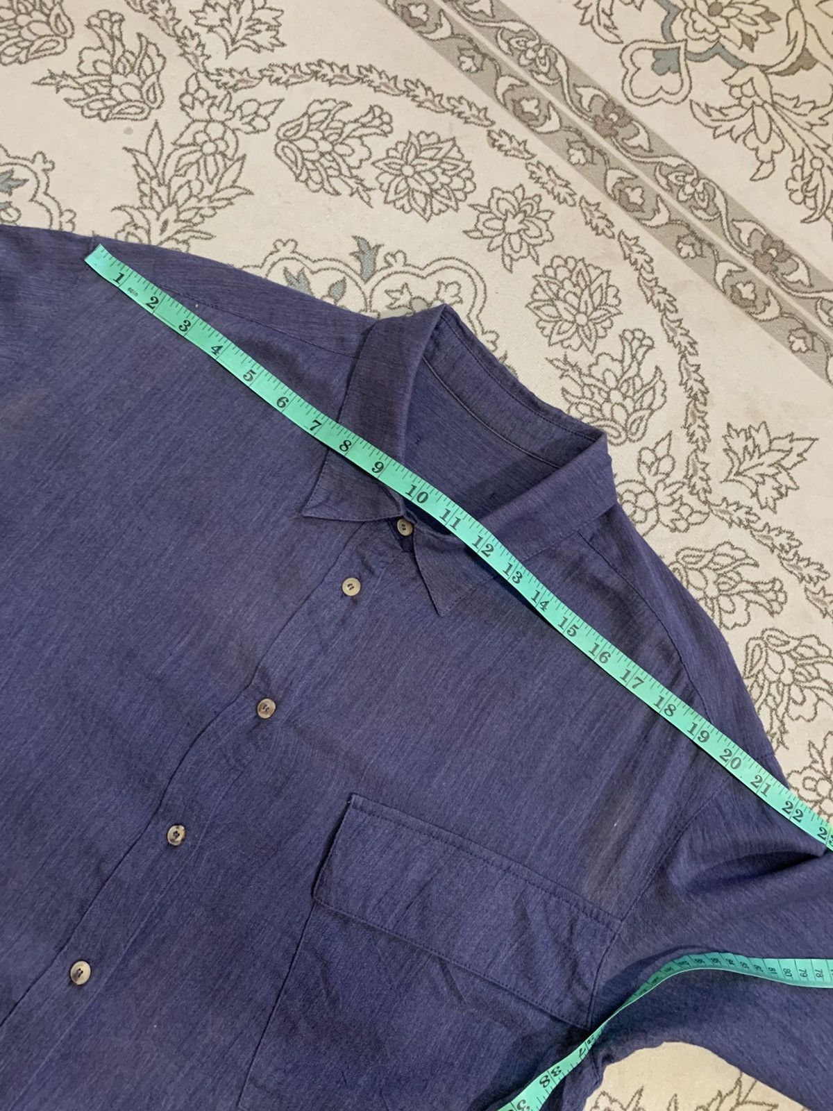 Matin Kim MATIN KIM COTTON LINEN ELBOW PATCH BUTTON UPS SHIRT Size US L / EU 52-54 / 3 - 13 Thumbnail