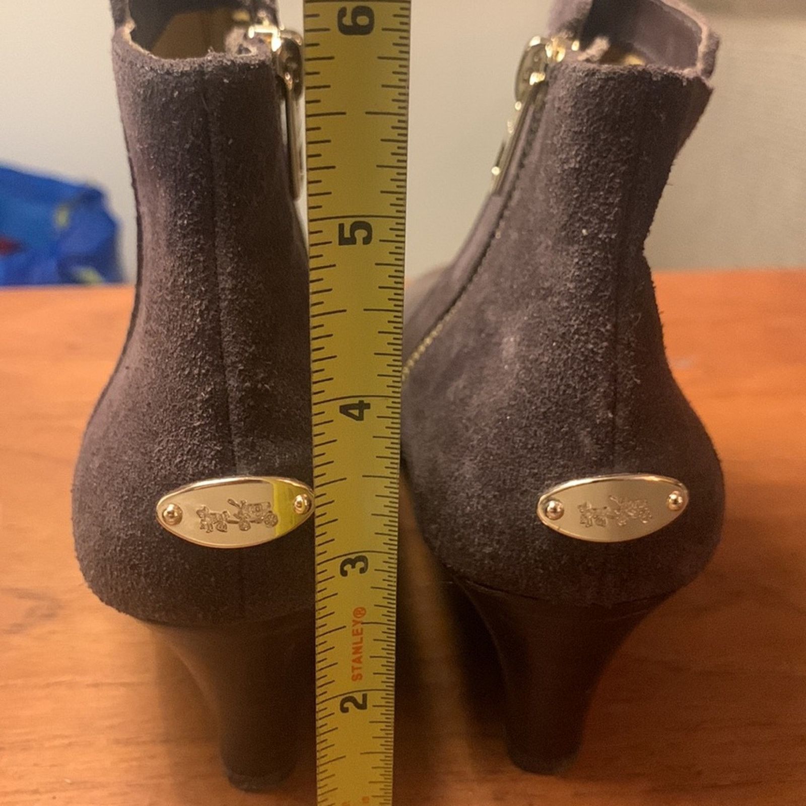 Coach Coach Mystic brown wedge ankle boots booties Size US 5 / IT 35 - 7 Thumbnail