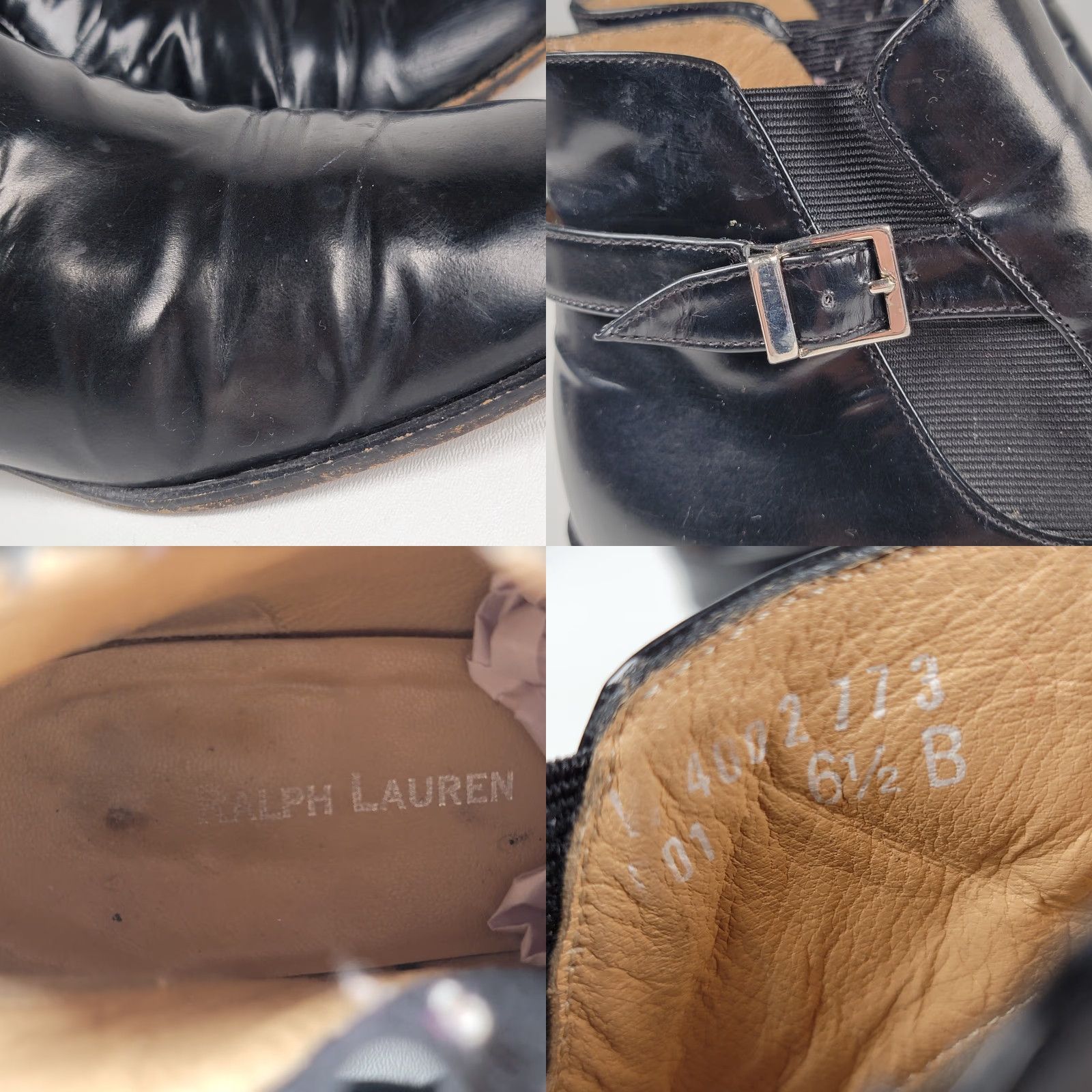 Ralph Lauren Ralph Lauren Collection Black Leather Ankle Chelsea Boots Mens 6 1/2 (US 6) Leather Slip-On EUC Size US 6 / EU 39 - 9 Thumbnail