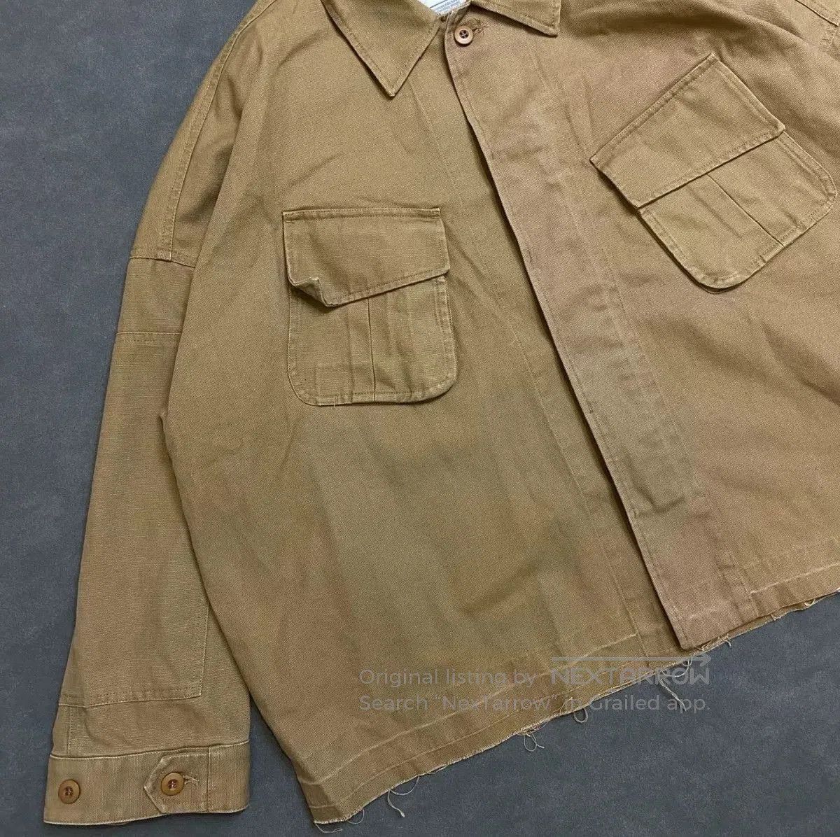 Vanishing Elephant elephant TRIBAL 20AW Canvas Utility Jacket. Size US M / EU 48-50 / 2 - 5 Thumbnail
