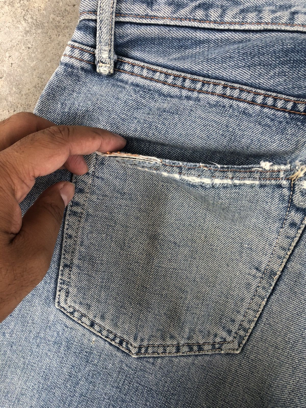 Japanese Brand Canton Distressed Jeans Selvedge Denim Size US 30 / EU 46 - 16 Thumbnail