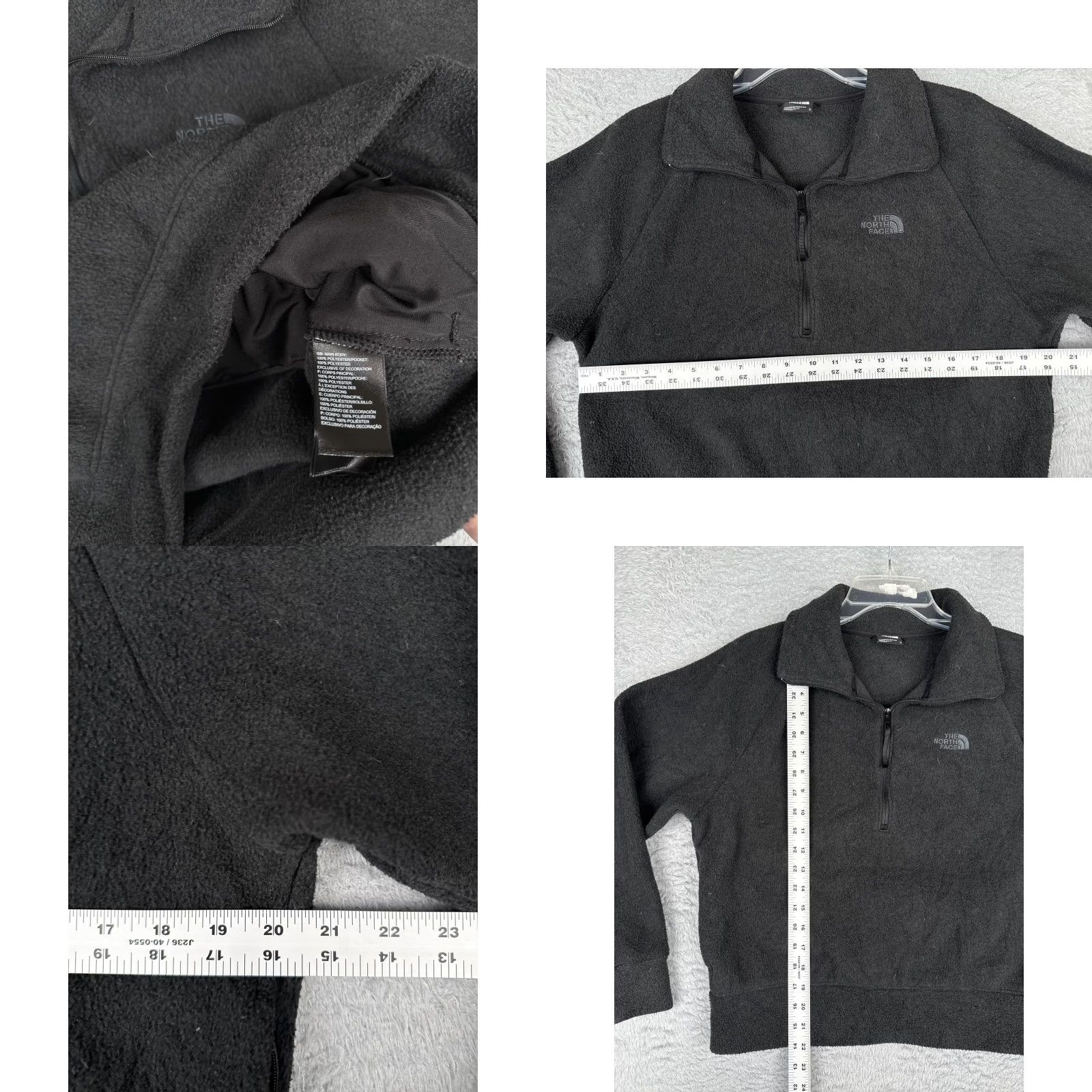 The North Face The North Face Jacket Womens Medium Black Fleece 1/4 Zip Pullover Outdoor Hiking Size M / US 6-8 / IT 42-44 - 8 Thumbnail