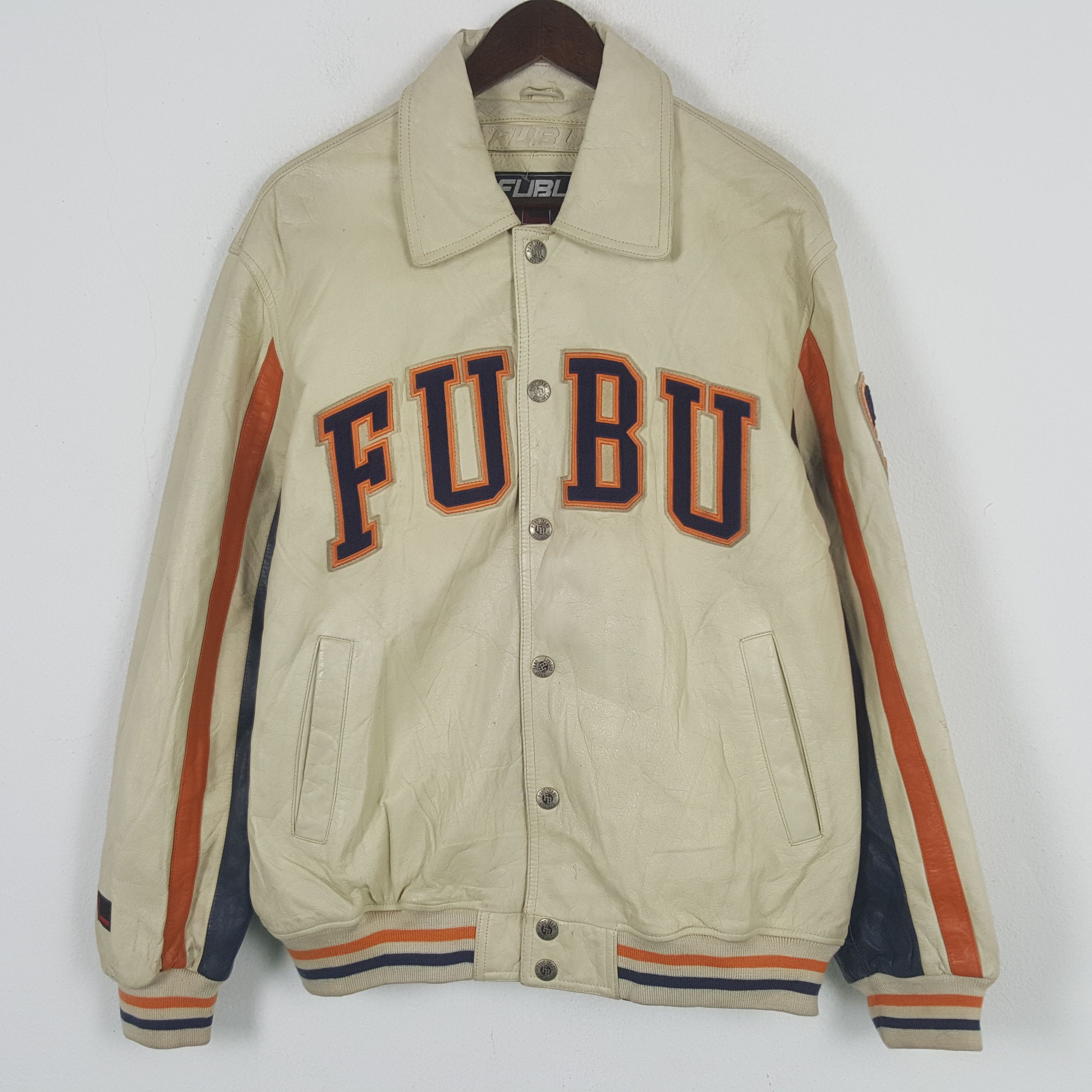 Vintage Fubu Varsity Leather Jacket
