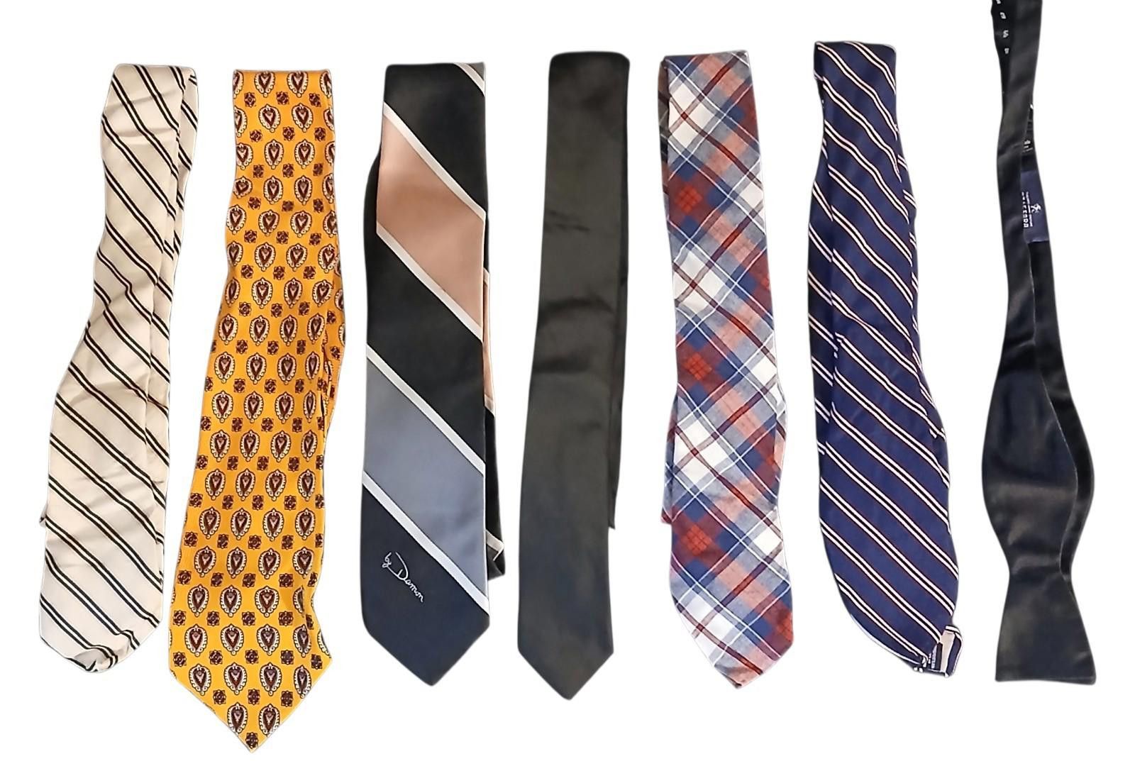 The Unbranded Brand 7 (Men's Ties)-(6 Ties)-(1 Bow Tie)-(Multicolors)-$35 Size ONE SIZE - 5 Thumbnail