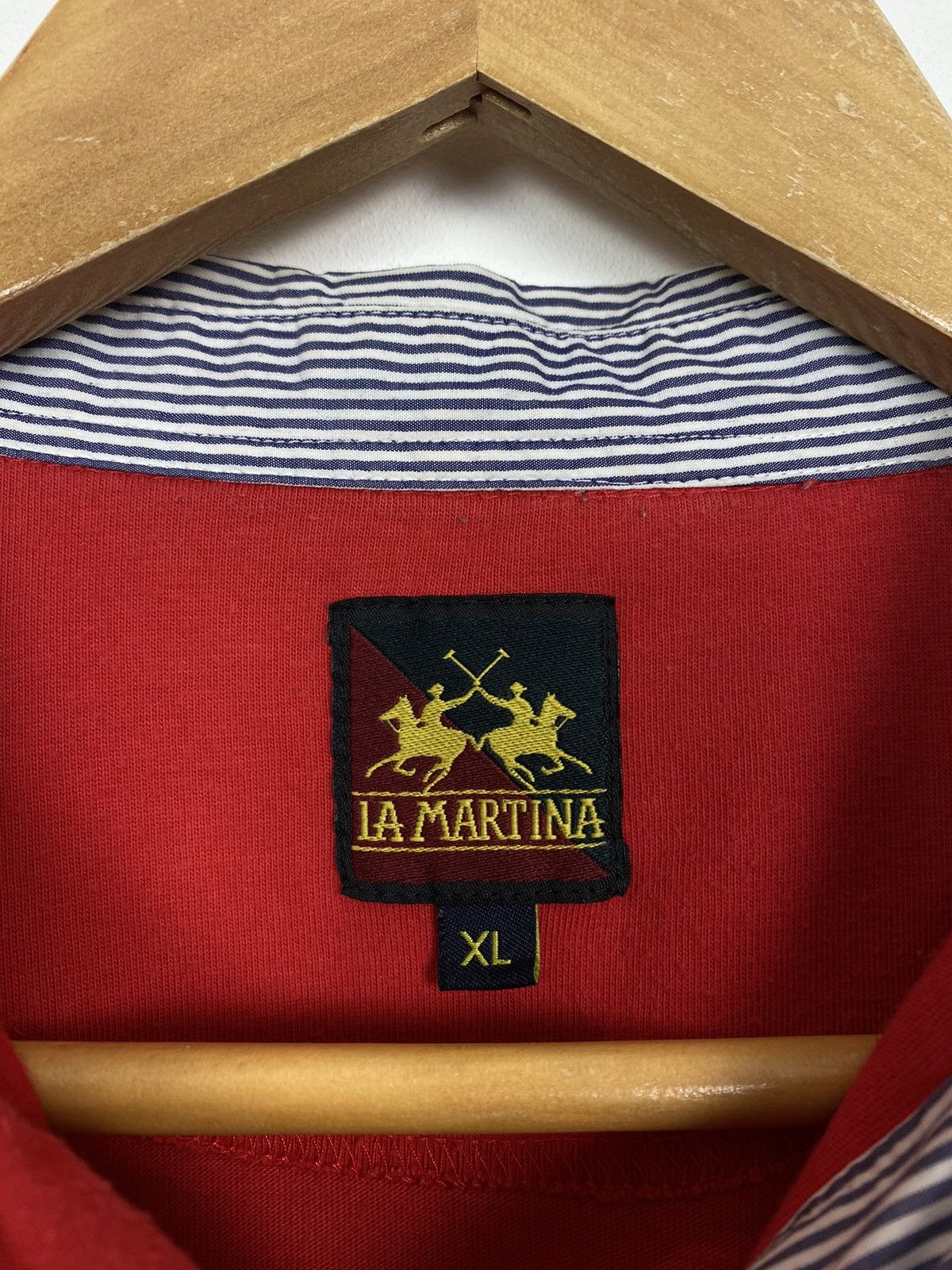Vintage 🏇 La Martina Short Sleeve Polo Shirt Red Classic Size XL Red Size US XL / EU 56 / 4 - 5 Thumbnail