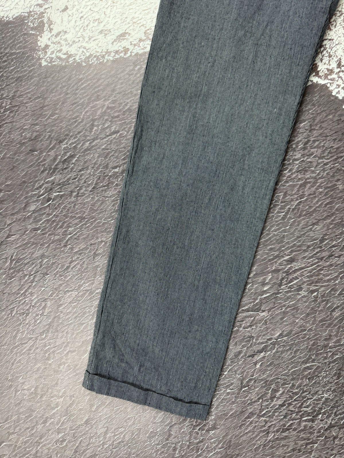 Officina36 Officina 36 cotton striped grey cropped chino pants Size US 30 / EU 46 - 4 Thumbnail