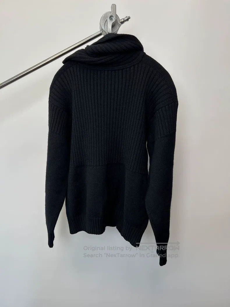 Yohji Yamamoto YOHJI YAMAMOTO Wool knit special button-up collar sweater Size US L / EU 52-54 / 3 - 5 Thumbnail