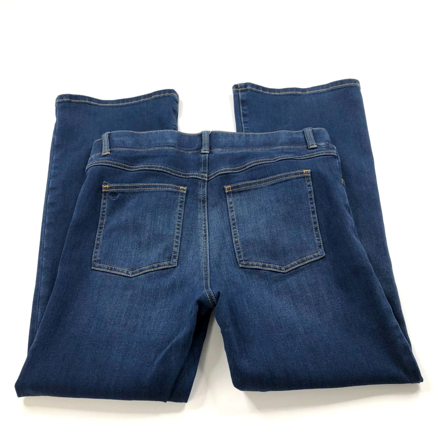 Denime Betabrand Bootcut Jeans Blue MINT M S-Petite Denim 32W 27L Mid Rise 5-Pocket Regular Size 28" / US 6 / IT 42 - 2 Thumbnail