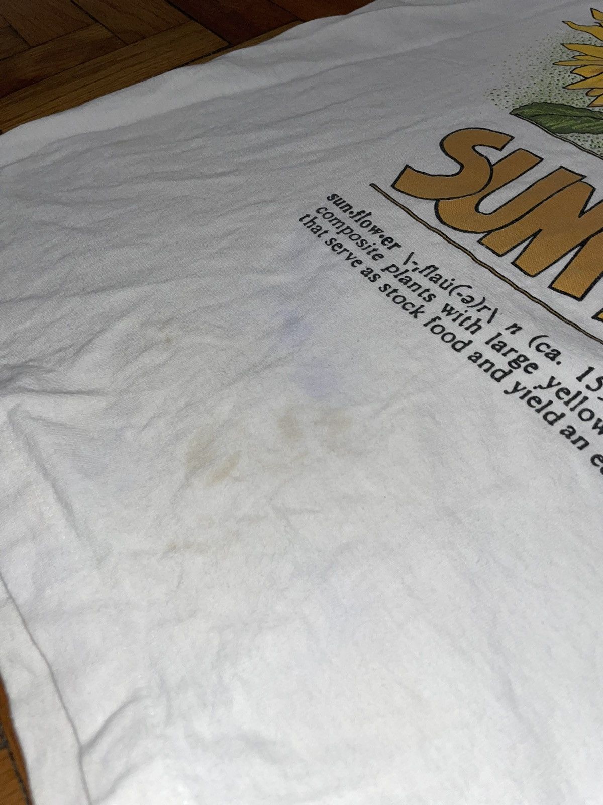 Vintage Vintage sunflower definition graphic tee Size US XL / EU 56 / 4 - 5 Thumbnail