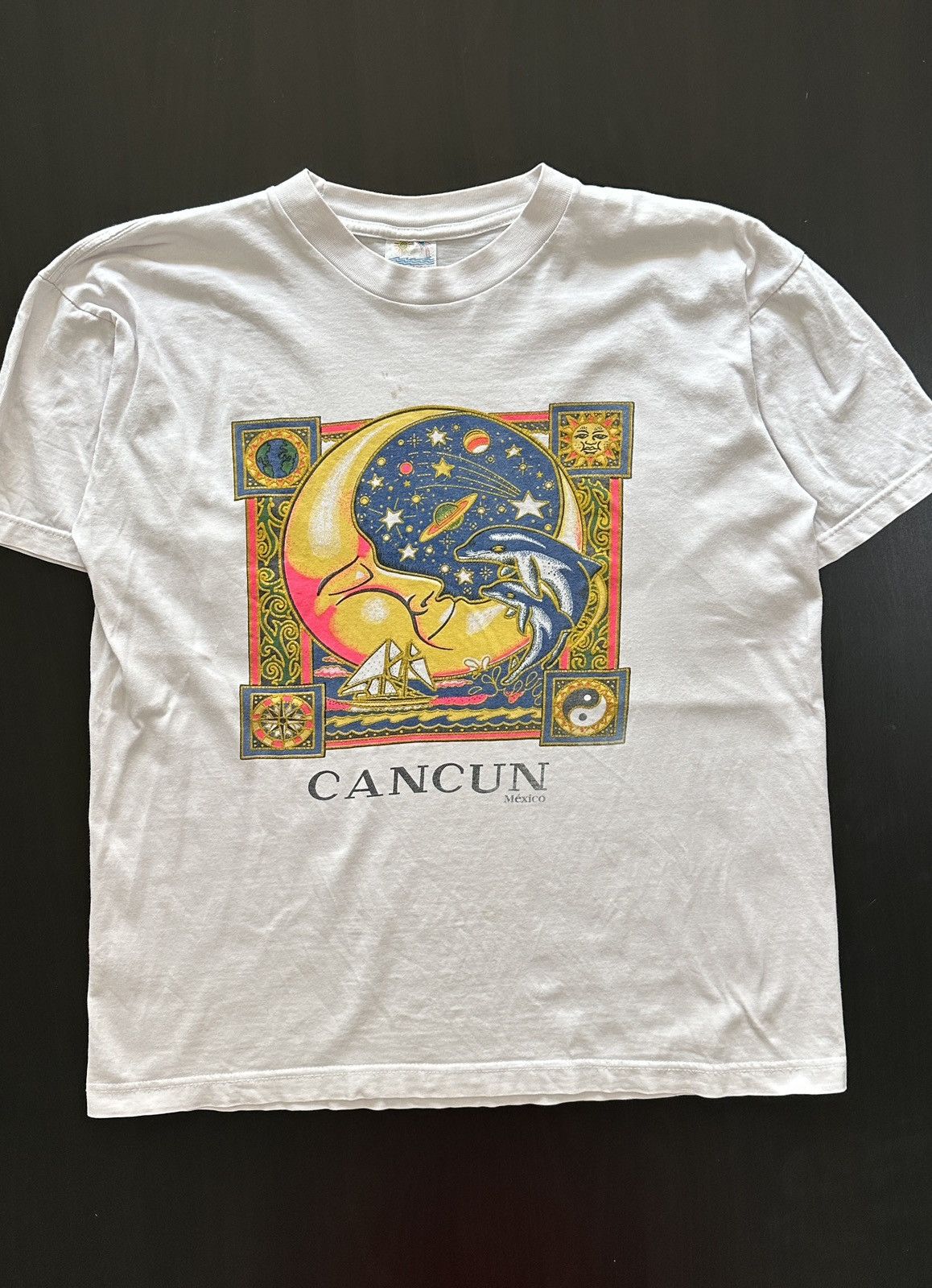 Vintage Vintage Cancun Mexico T-Shirt – Sun & Beach – Made in Mexico Size US L / EU 52-54 / 3 - 1 Thumbnail