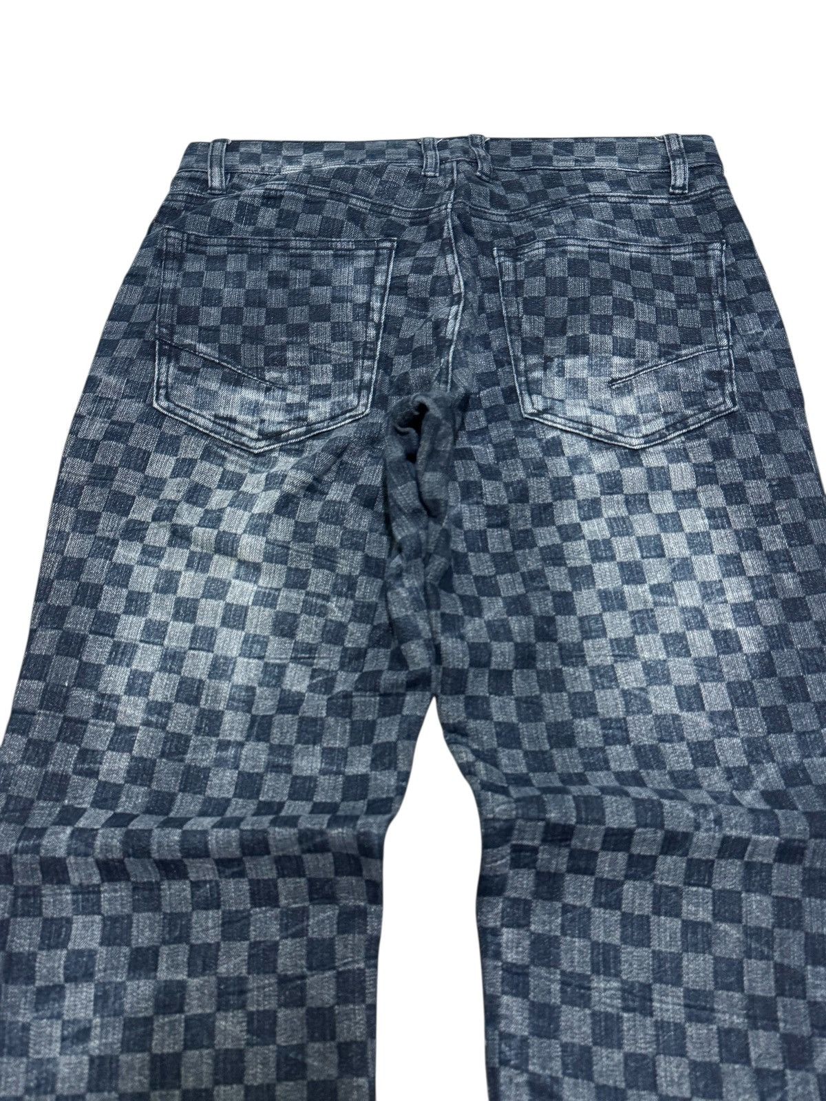 Japanese Brand Growth by Grail Checkerboard Denim Jeans Japan Streetwear Size US 28 / EU 44 - 8 Thumbnail