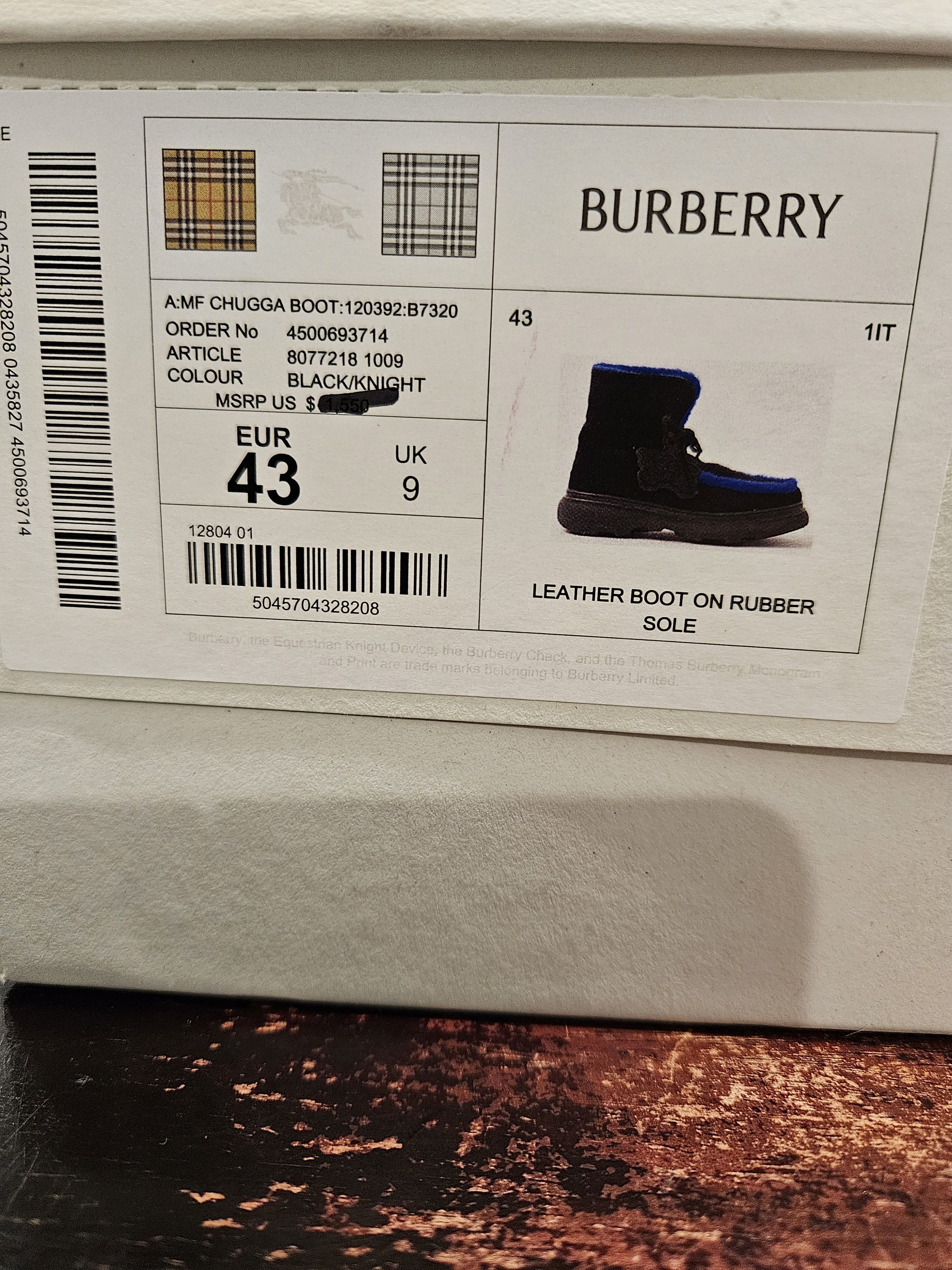 Burberry Shearling Creeper Boots Size US 10 / EU 43 - 13 Thumbnail