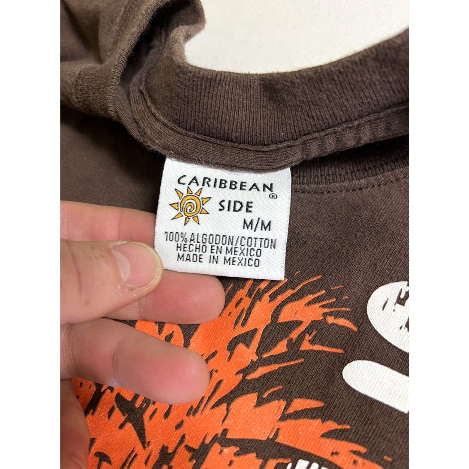 Vintage VINTAGE Mens Medium Cancun 2008 Brown Short Sleeve Tourist T-shirt Mexico Mens Medium Brown Short Sleeve Crew Neck Cotton Mexico Shirt Size US M / EU 48-50 / 2 - 3 Thumbnail