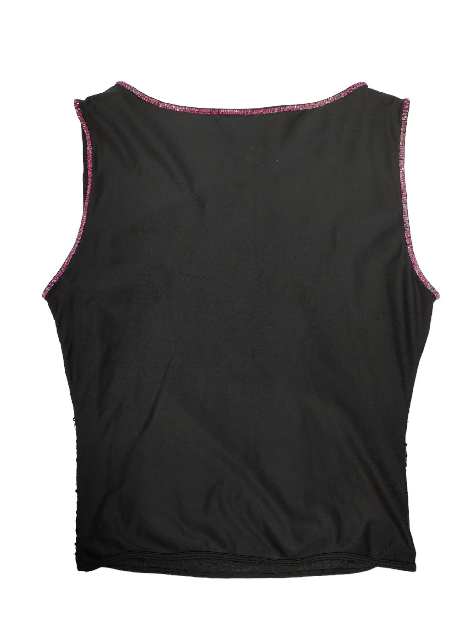Escada Escada Black Top With Violet Sequenced Front Size S / US 4 / IT 40 - 3 Thumbnail