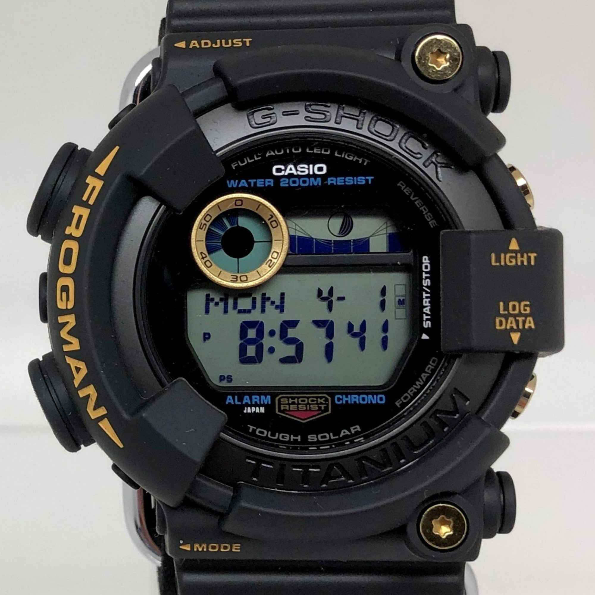 image of G-Shock Casio Watch Gw-8230B-9Ajr Frogman 30Th Anniversary Digital Tough Solar Black Reprint Men's 