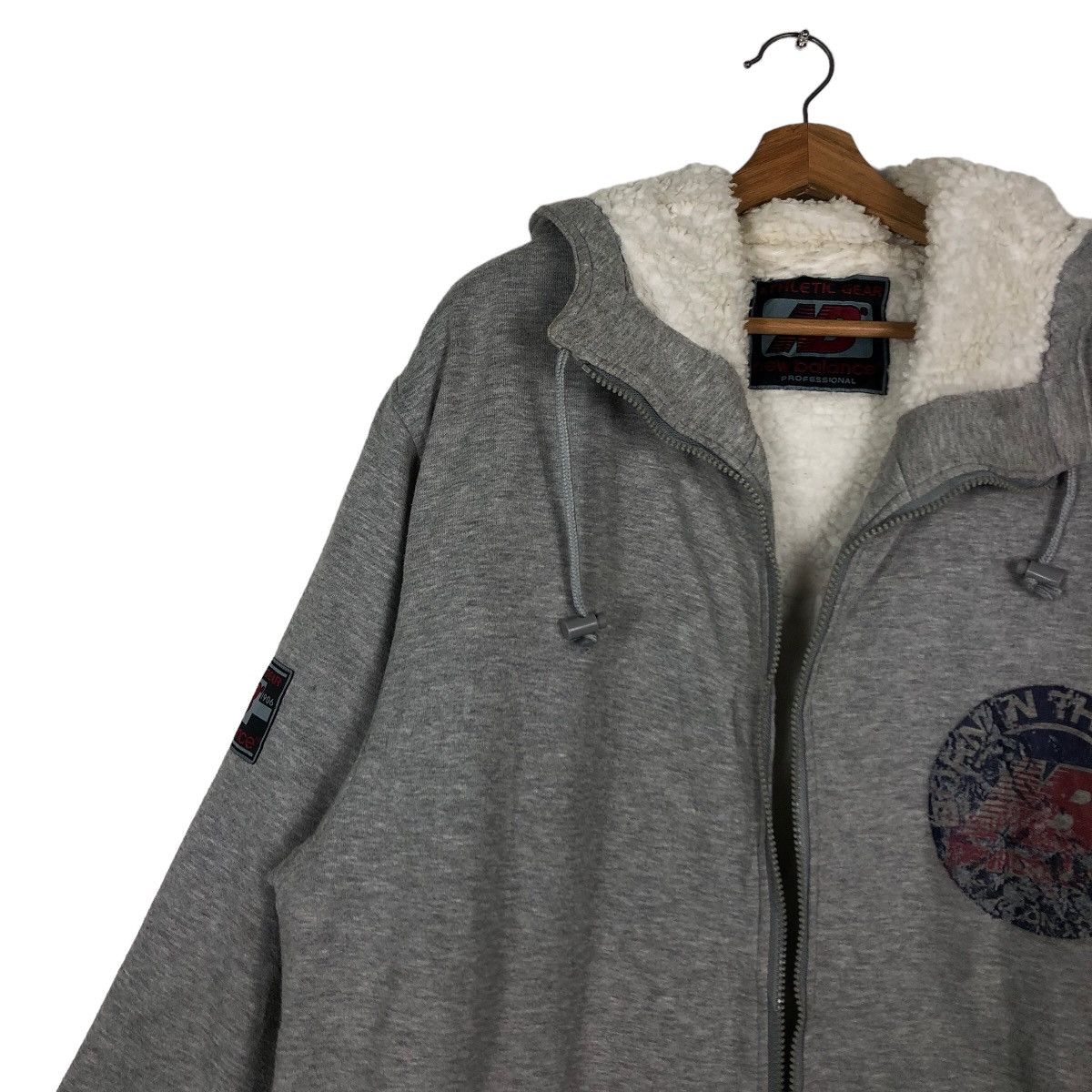 Japanese Brand 🔥90’s Vintage Long Jacket New Balance Big Logo Spell Out Size US L / EU 52-54 / 3 - 7 Thumbnail