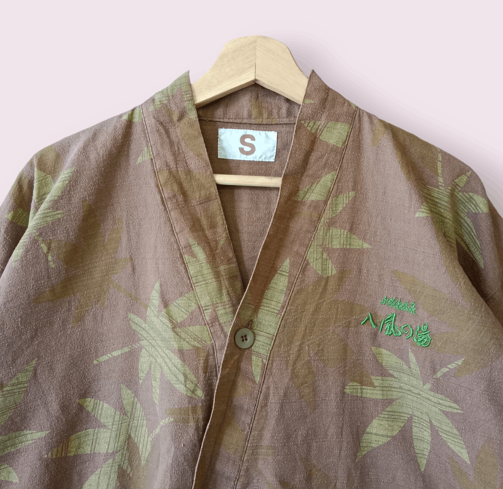 Japanese Brand Vintage Marijuana Printed Sanjuro kimono Jacket Size US M / EU 48-50 / 2 - 2 Thumbnail