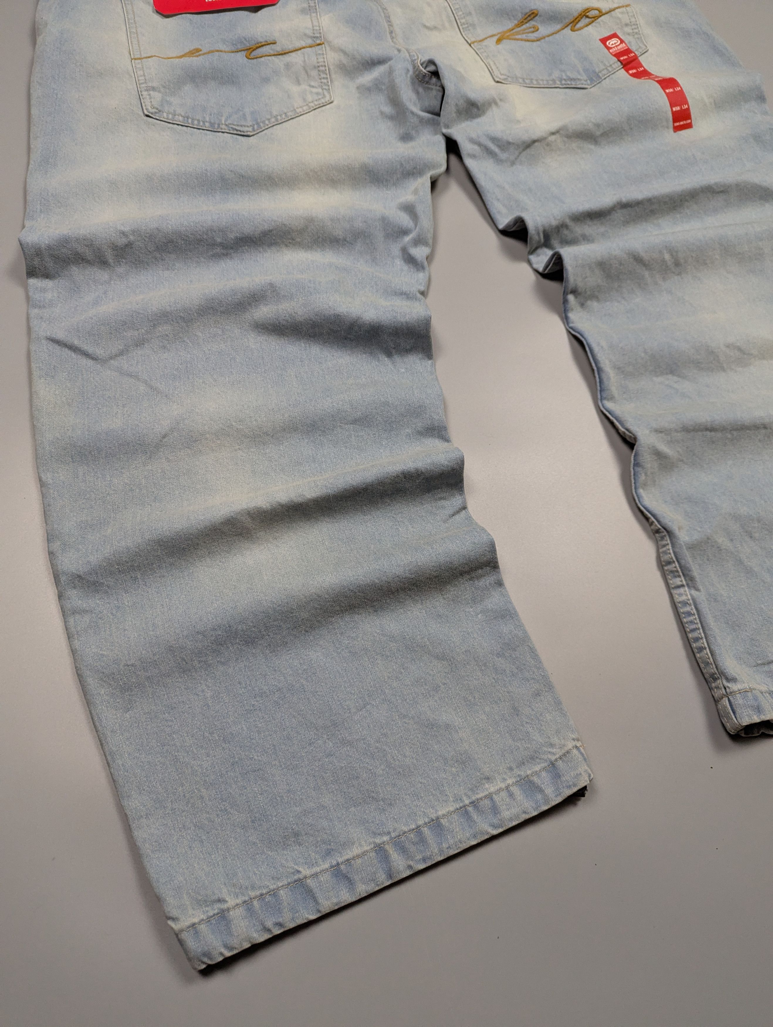 Ecko Unltd. NEW Ecko Unltd. "Fat Bro" Y2K Baggy Jeans W50 L34 Size US 44 / EU 60 - 3 Thumbnail