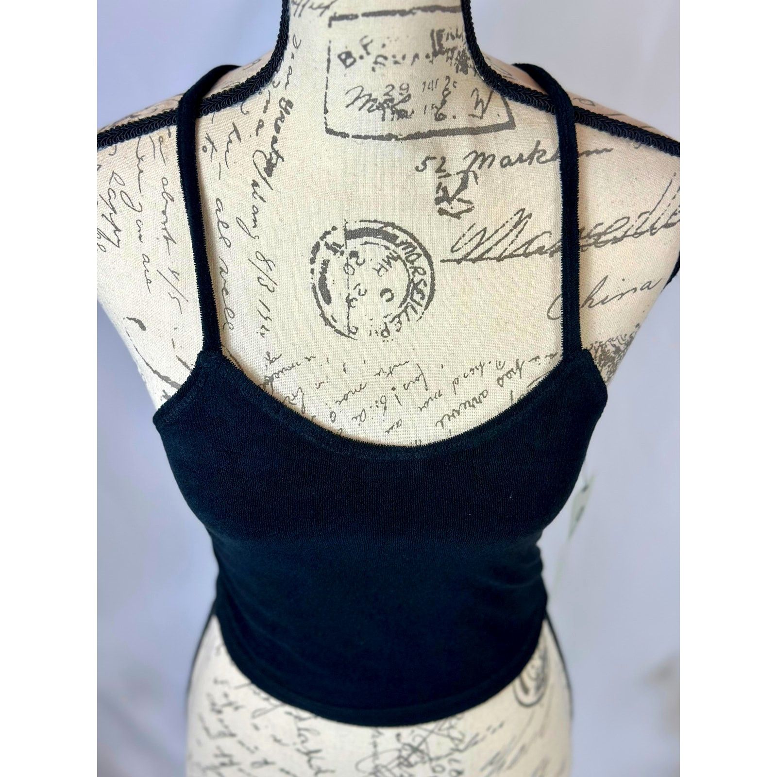Other Mono b Criss Cross Back Spaghetti Strap Cropped Cami Black S Size S / US 4 / IT 40 - 4 Thumbnail