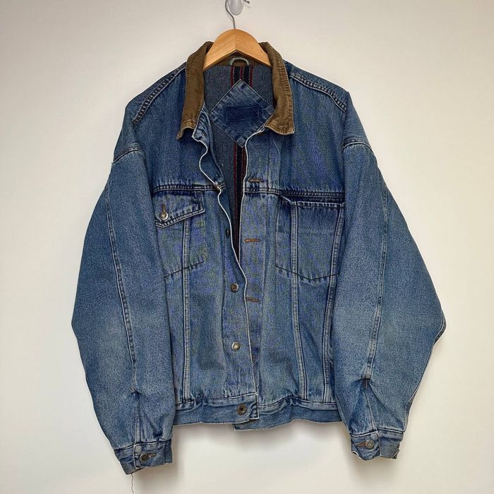 Wrangler Vintage Denim Jacket 90s Wrangler Chore Coat Blanket-lined ...