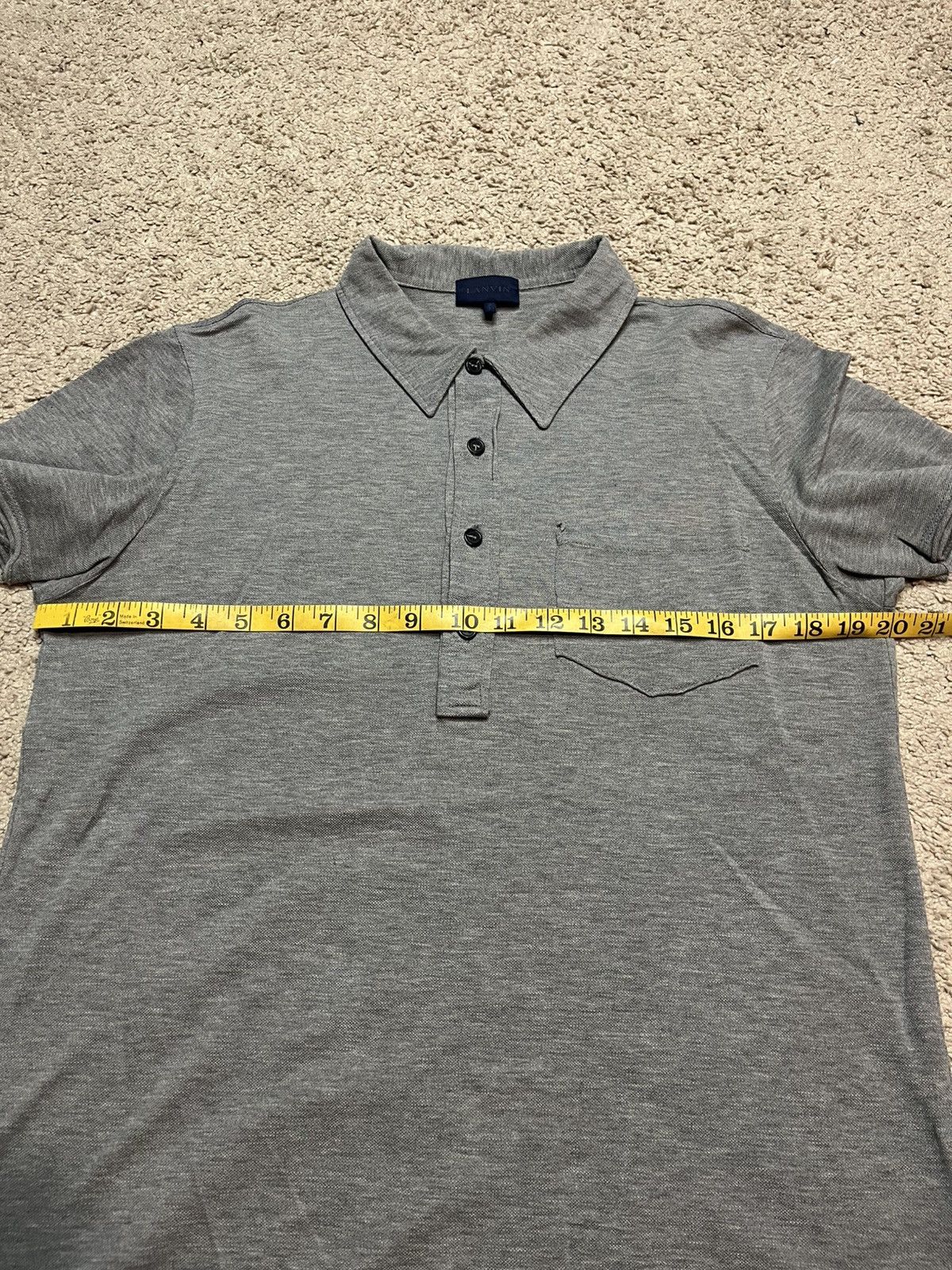 Lanvin Lanvin Gray Polo Shirt Size US S / EU 44-46 / 1 - 6 Thumbnail