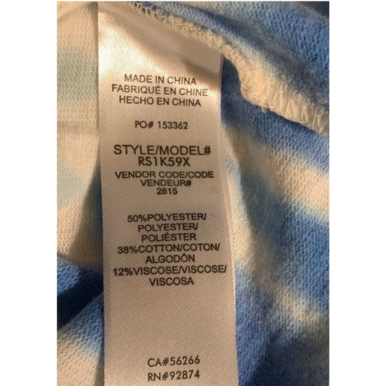 Splendid SPLENDID White Blue Pink Tie Dye Top NWT $148 L Size L / US 10 / IT 46 - 9 Thumbnail